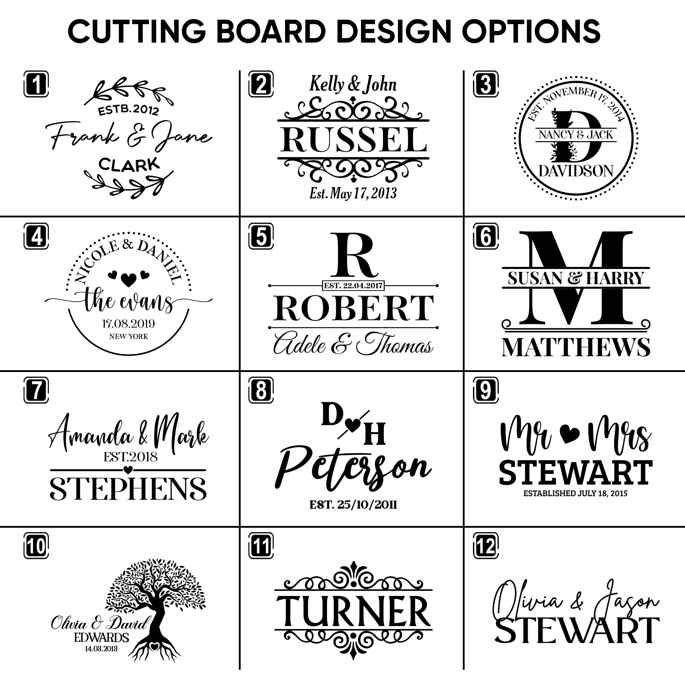 Custom Engraved Mr & Mrs Cutting Board - Personalized Wedding Gift for Couples, Walnut Wood Housewarming Present - Perfect for Anniversaries, Bridal Showers & Newlywed Kitchens
