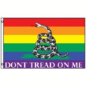 Rainbow Sisters Gay Gadsden Flag - LGBTQ+ Pride Don't Tread on Me Design - Perfect for Pride Parades, Home Decor & LGBTQ Rights Support
