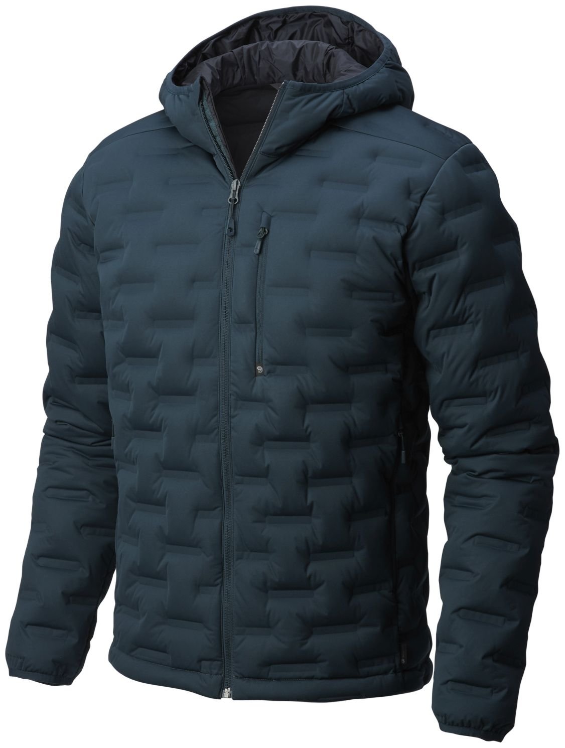 Mountain Hardwear StretchDown Jacket for Men - Lightweight Waterproof Winter Coat, Insulated Down Puffer Jacket in Blue Spruce - Perfect for Hiking, Skiing & Outdoor Adventures