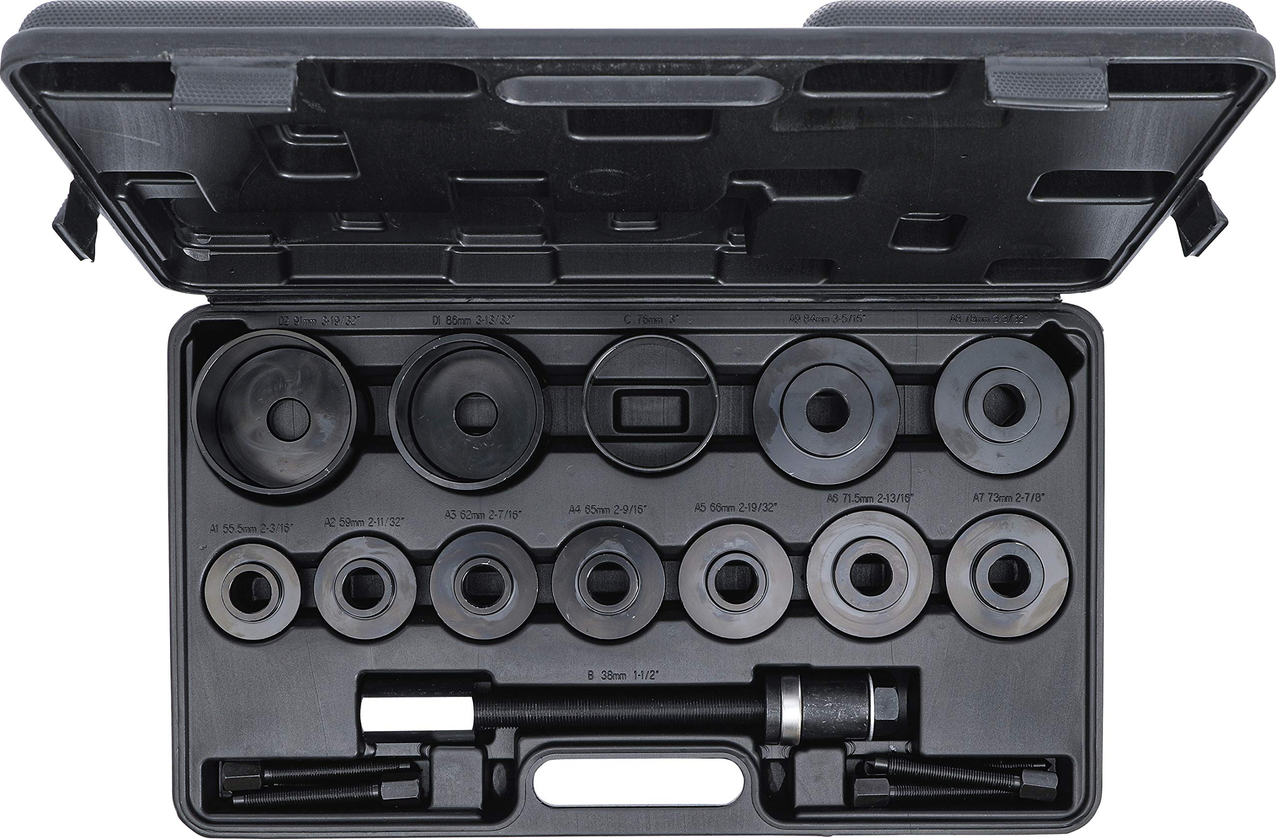 Kraftmann 67310 Universal Wheel Bearing Tool Set - 21 Piece Automotive Repair Kit for Cars, Trucks & SUVs - Perfect for DIY Mechanics & Professional Auto Shops