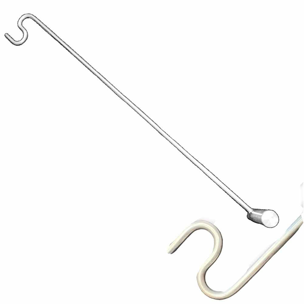 12IN S End Marine Grade Dehooker - Stainless Steel Fish Hook Remover for Safe Catch and Release - Perfect for Saltwater & Freshwater Fishing
