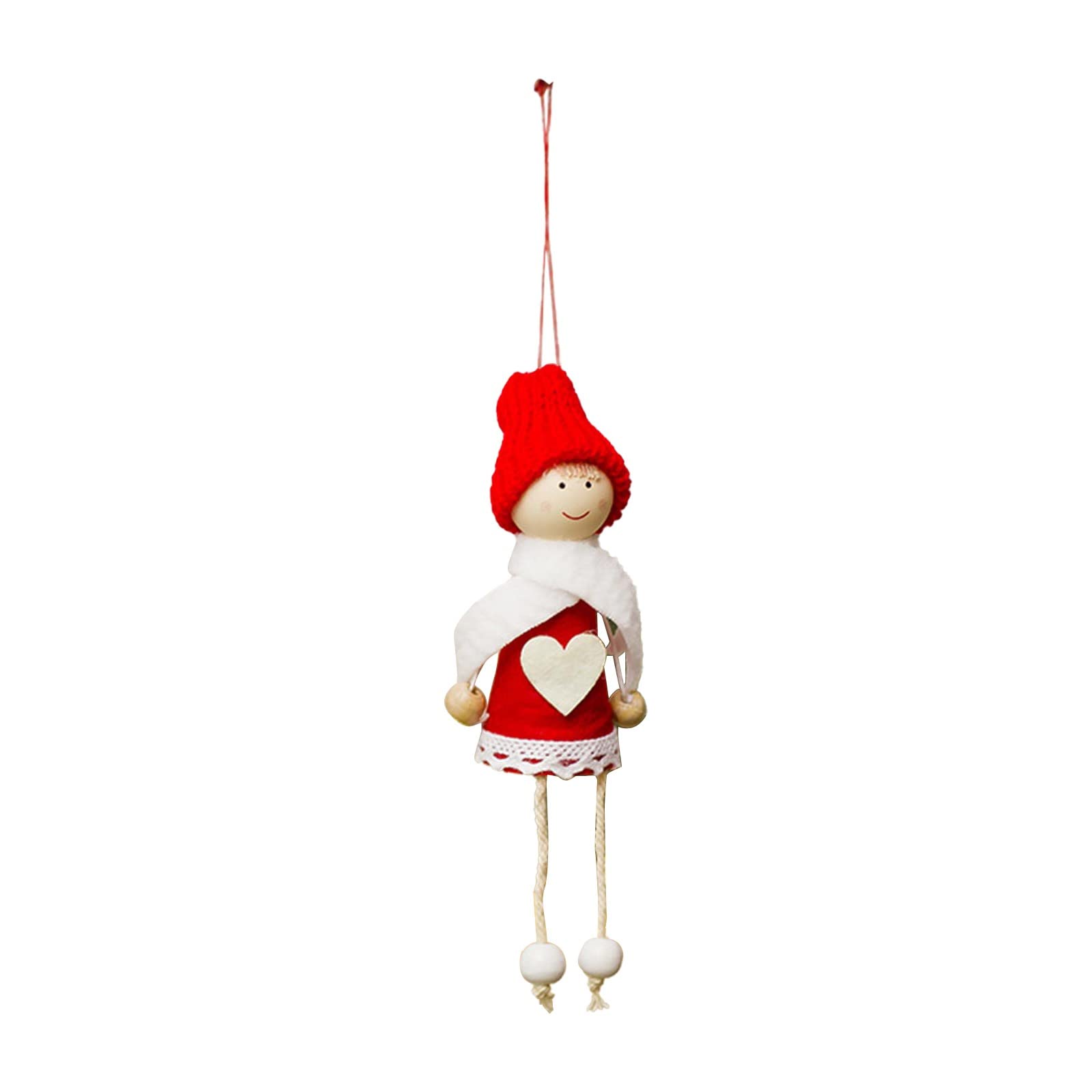 Christmas Angel Doll Ornaments - Cute Plush Hanging Decor for Tree, Valentines Day & Holiday Decorations | Perfect for Home, Office & Party Decor (One Size)