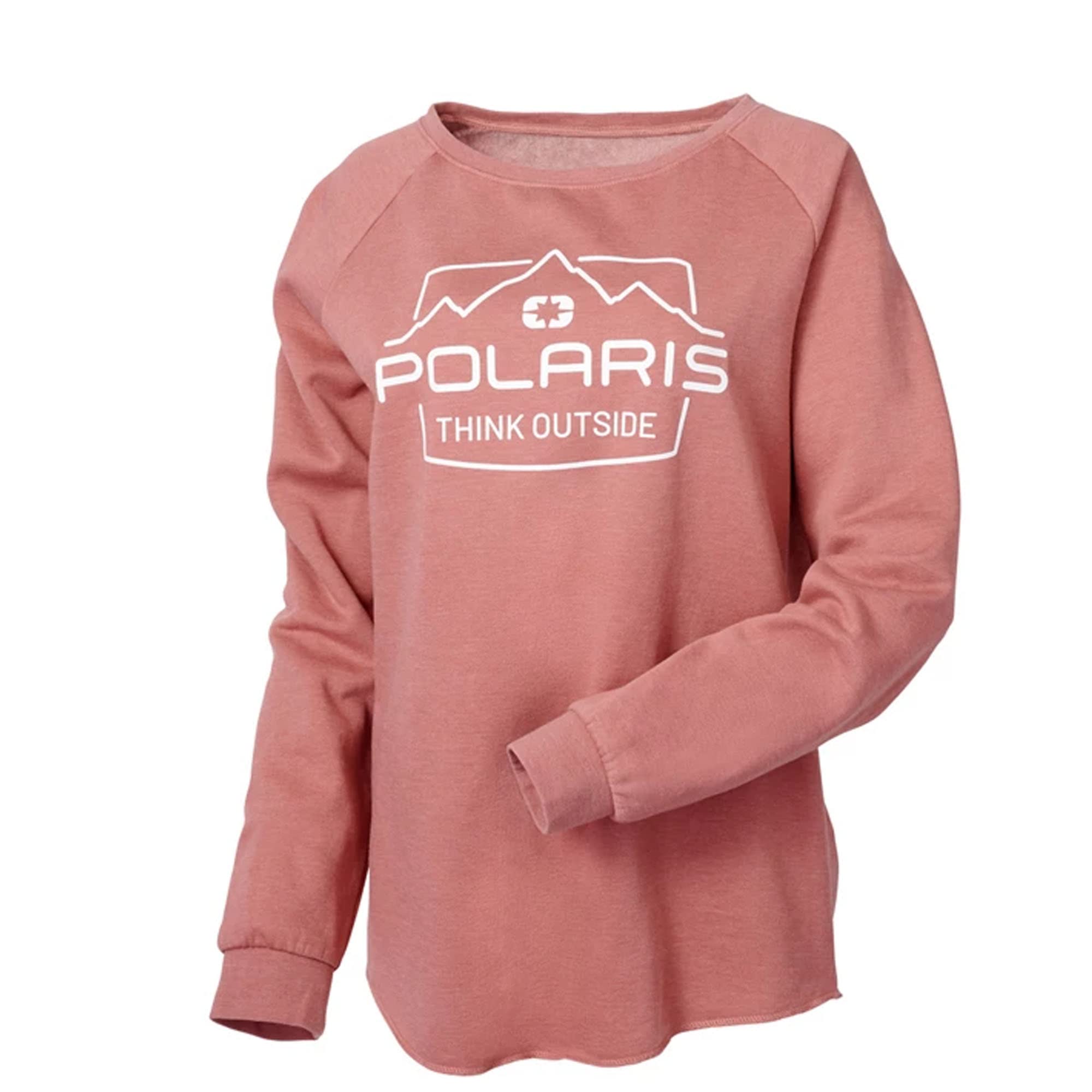 Polaris ATV Women's Adventure Crew Sweatshirt - XL Dusty Rose | Comfortable & Durable Riding Apparel for Off-Road Adventures & Outdoor Activities