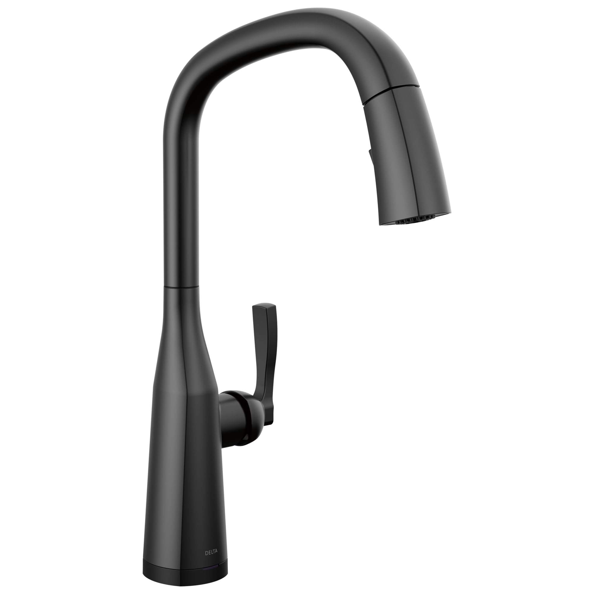 Delta 9176TLV-BL-DST Smart Kitchen Faucet - Voice Activated & Touchless Matte Black Faucet with Pull Down Sprayer for Modern Kitchens | Ideal for Hands-Free Cooking, Dishwashing & Food Prep