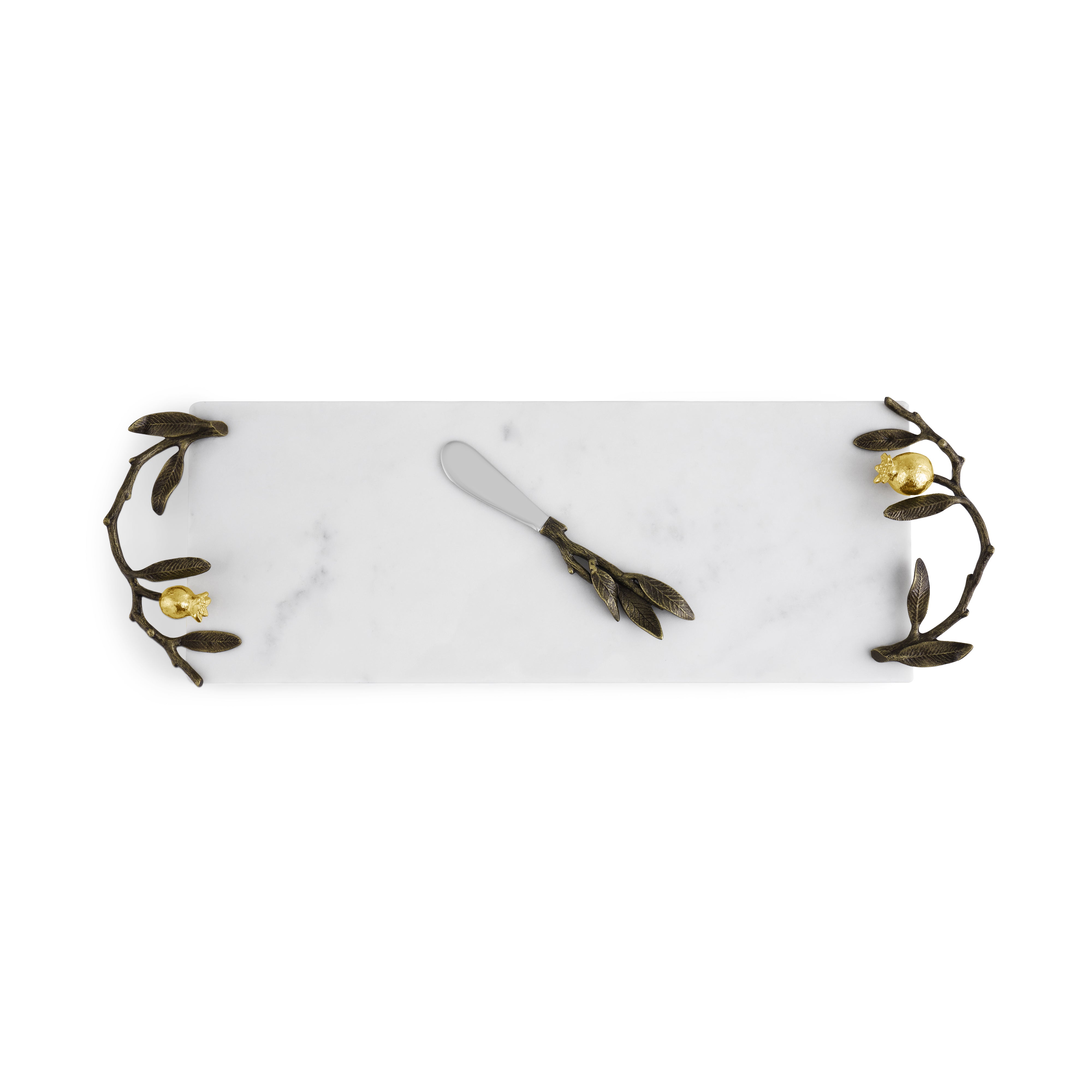 Premium Pomegranate Small Cheese Board with Knife Set - Perfect for Charcuterie, Wine Pairing & Entertaining