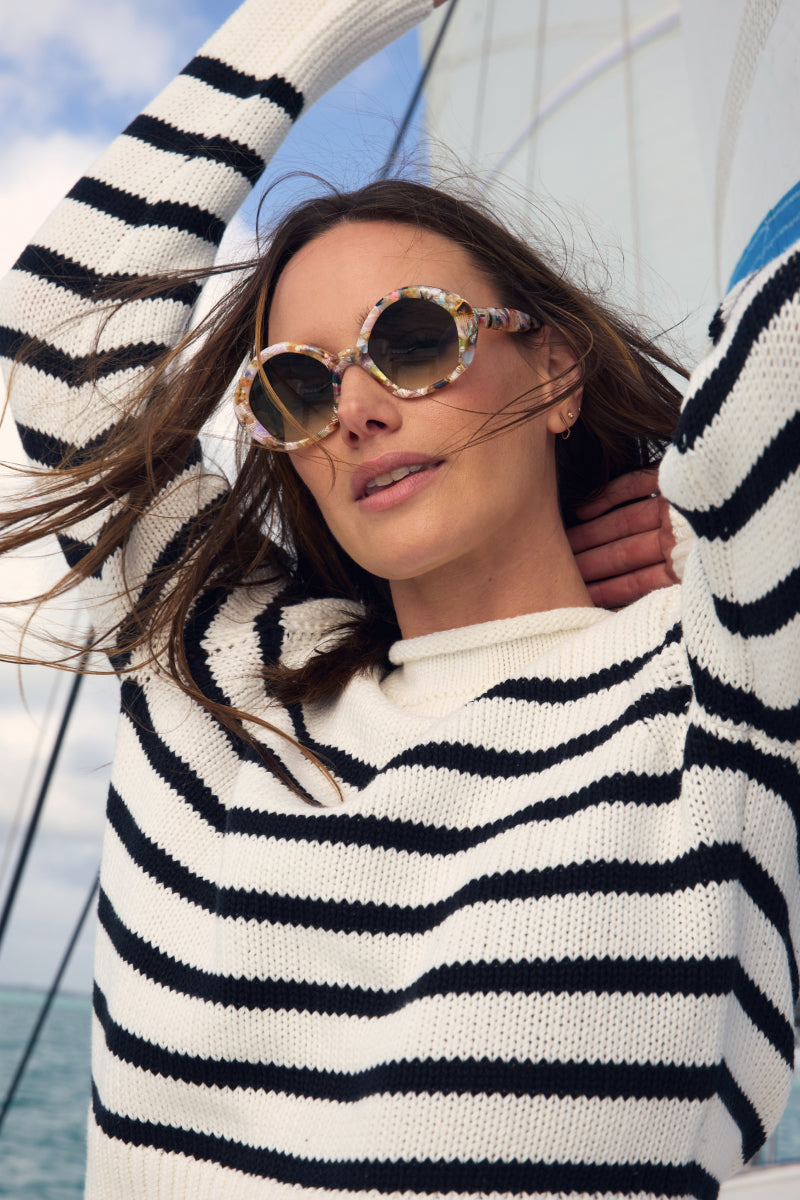 Eliza Glace Sunglasses - UV Protection Polarized Fashion Shades for Women & Men - Perfect for Beach, Driving & Outdoor Activities
