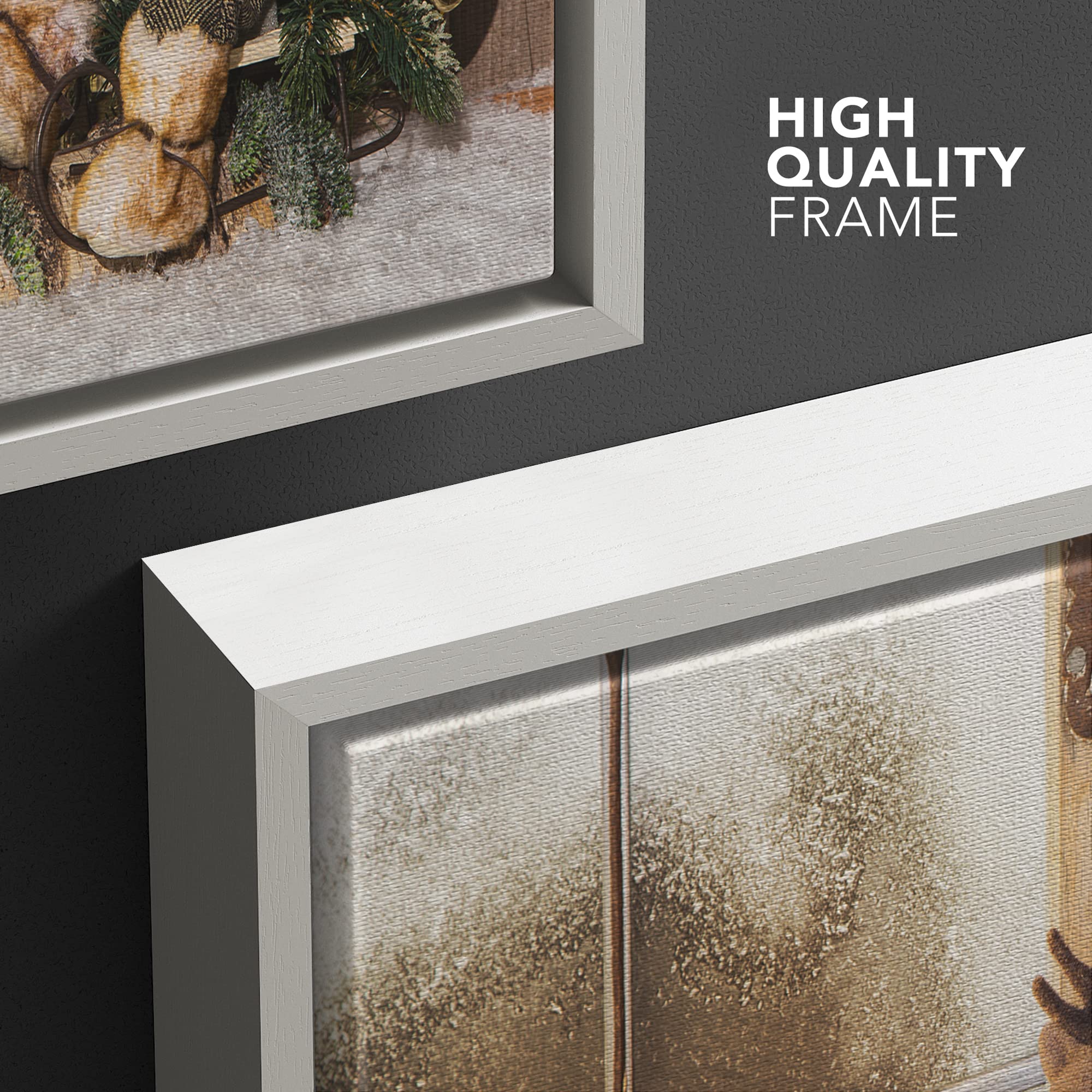 Wall26 Framed Canvas Wall Art - Merry Christmas Pictures, 24