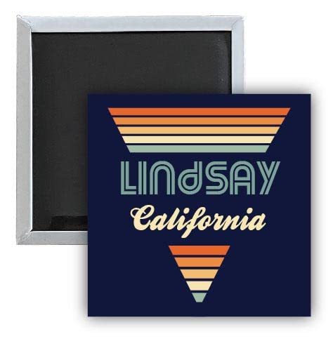 Lindsay California 2.5 x 2.5-Inch Retro Fridge Magnet - Vintage Style Decorative Magnet for Refrigerator, Office, Home & Gifts