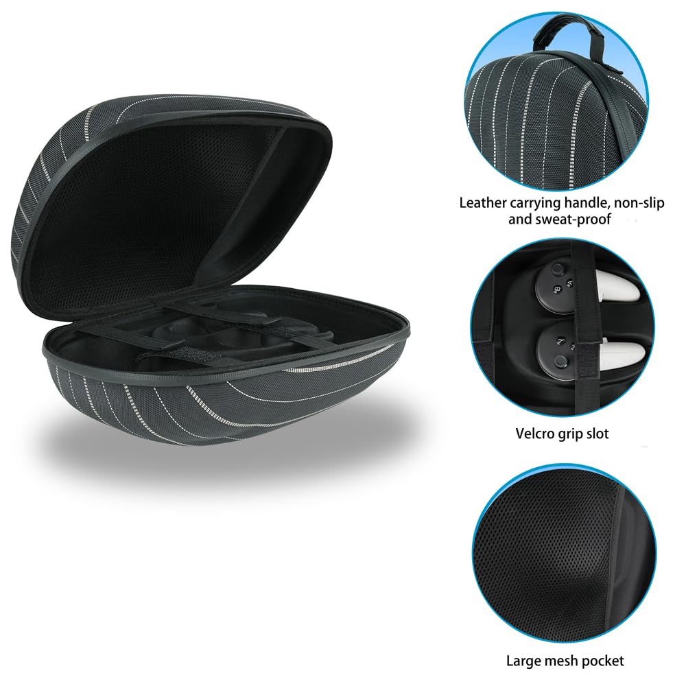 BeisDirect Travel Case for Meta Quest 3 VR Headset Accessories - Portable Protective Storage Bag Compatible with Meta Quest 3 (Black) - Perfect for Travel, Gaming & Safe Storage