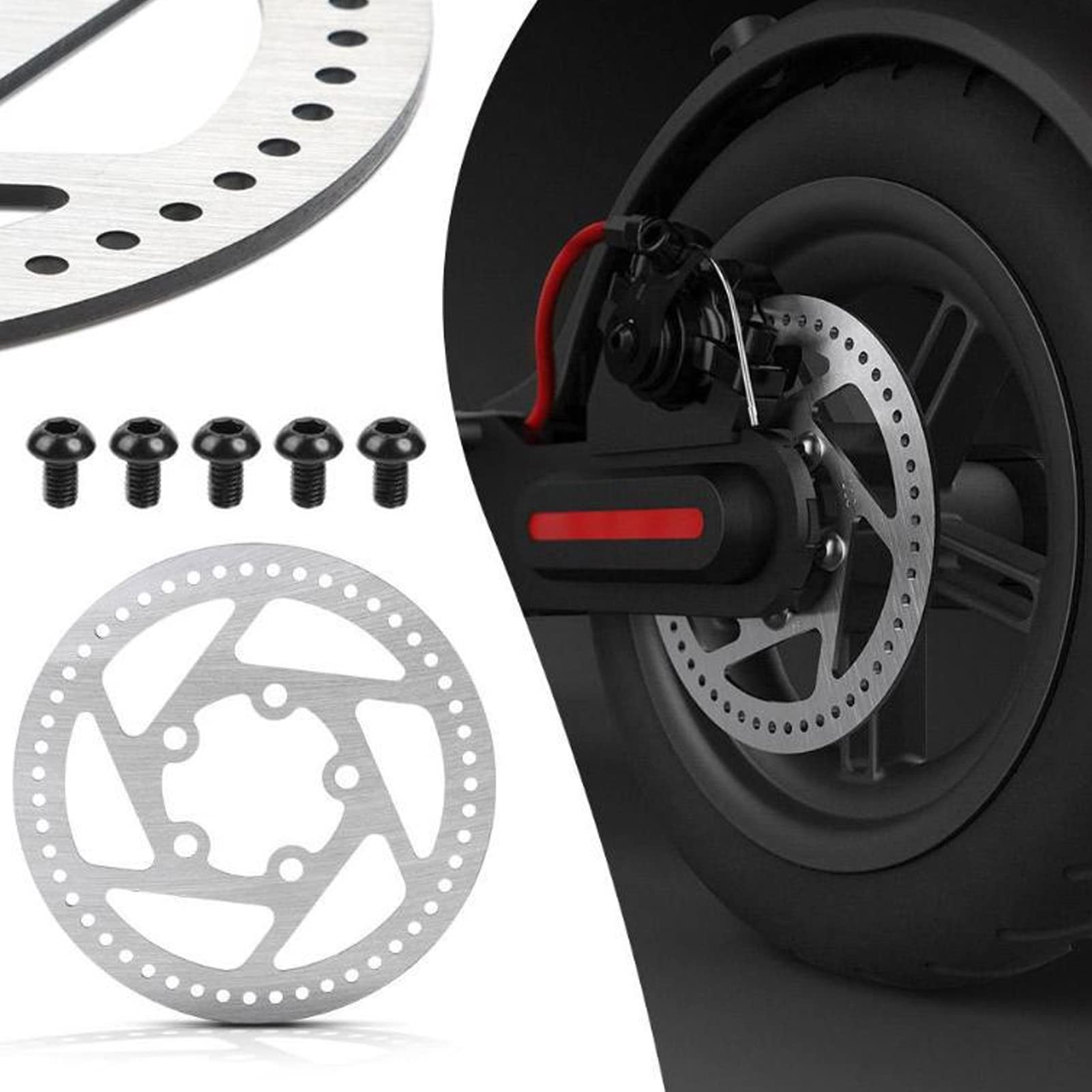 120mm Stainless Steel Bike Disc Brake Rotor - Compatible with M36 PRO & PRO2 Electric Scooters - High Performance Braking System for Bicycles & E-Scooters - Perfect for Commuting, Urban Riding & Off-Road Adventures