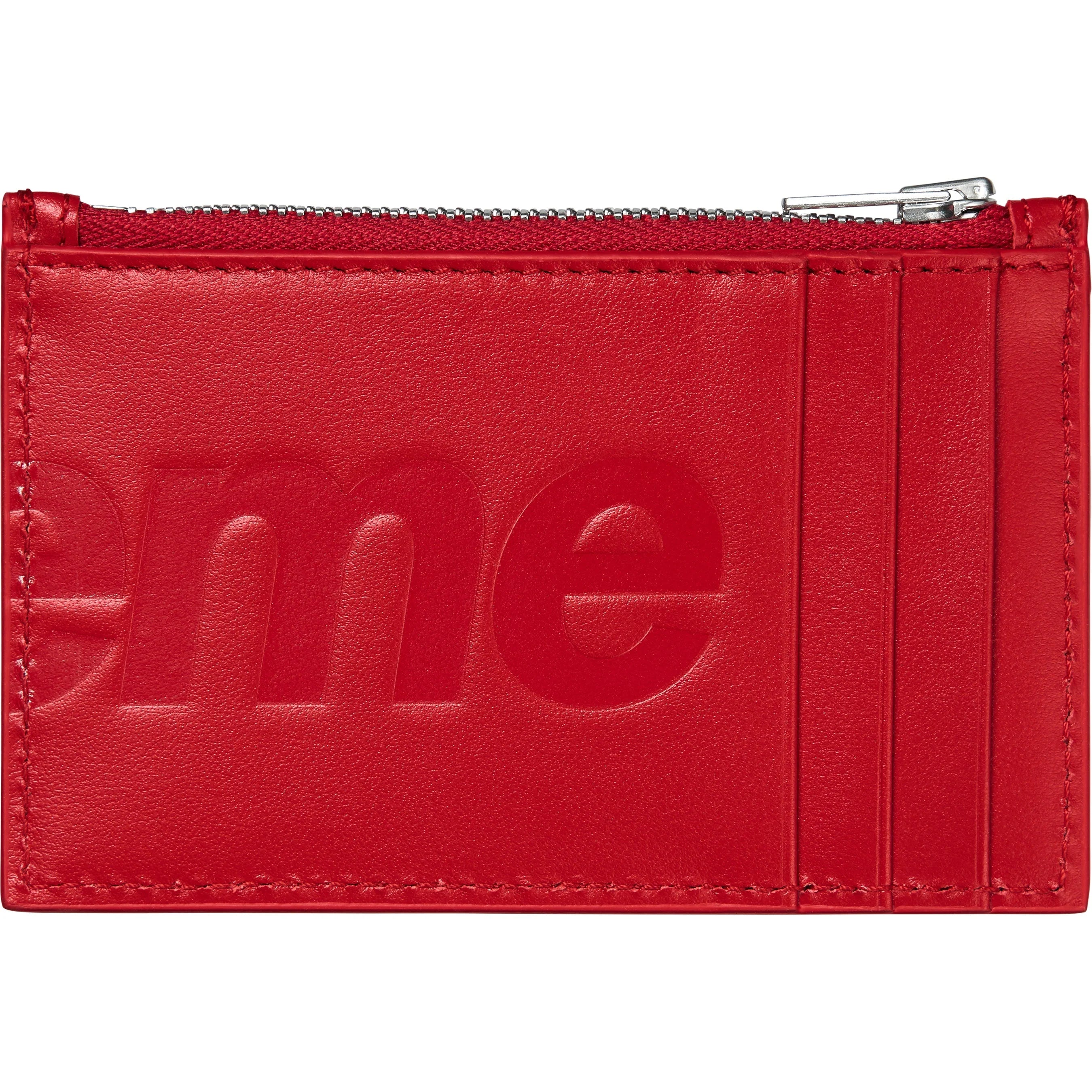 SUPREME 25SS Genuine Leather Card Holder Wallet - Slim RFID Blocking Credit Card Case for Men & Women - Perfect for Travel, Business, and Everyday Use