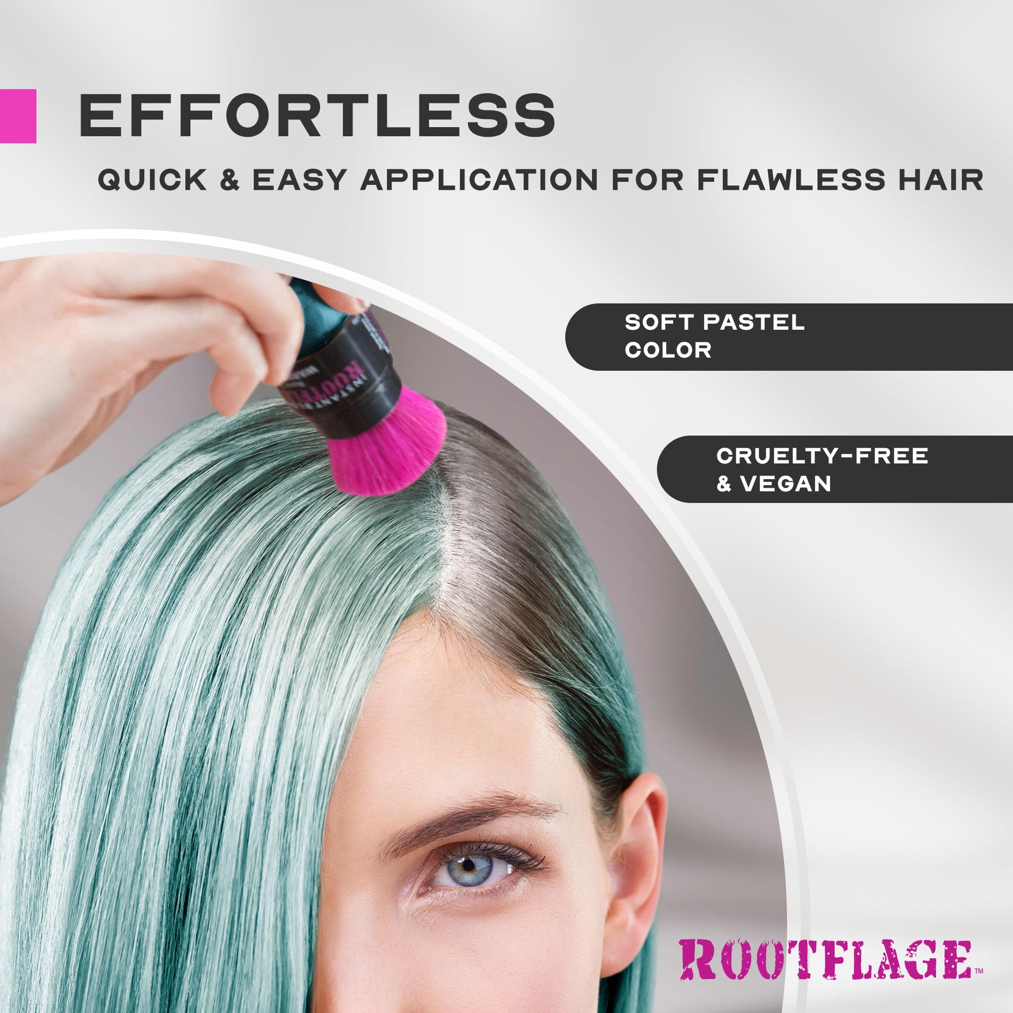Ethereal Pastel Blue Temporary Hair Powder - Wash Out in 1 Shampoo for Light Hair | Fun & Easy Hair Color for Parties, Halloween & Cosplay