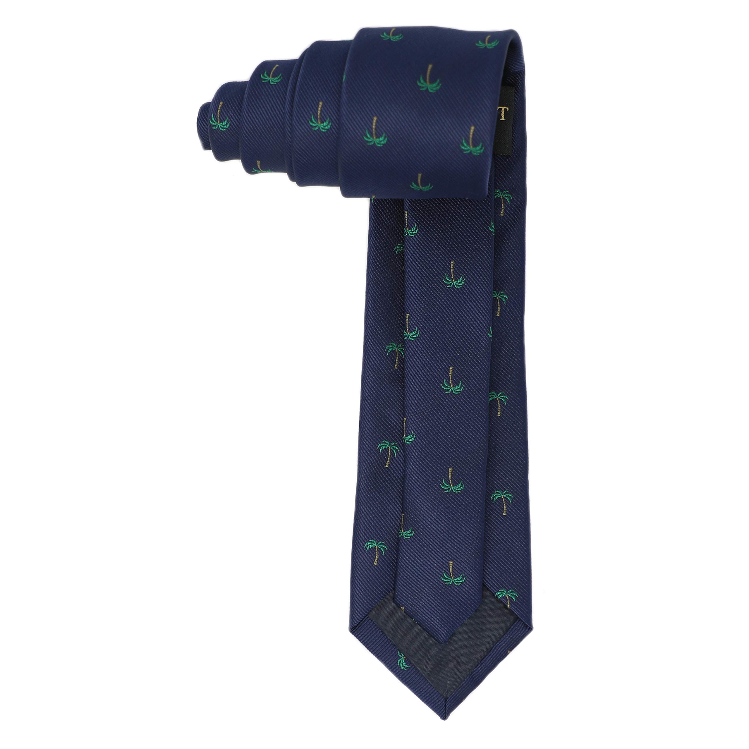 Eco-Friendly Plants & Trees Pattern Necktie for Men - Unique Father's Day & Birthday Gift - Perfect for Office, Wedding & Formal Occasions