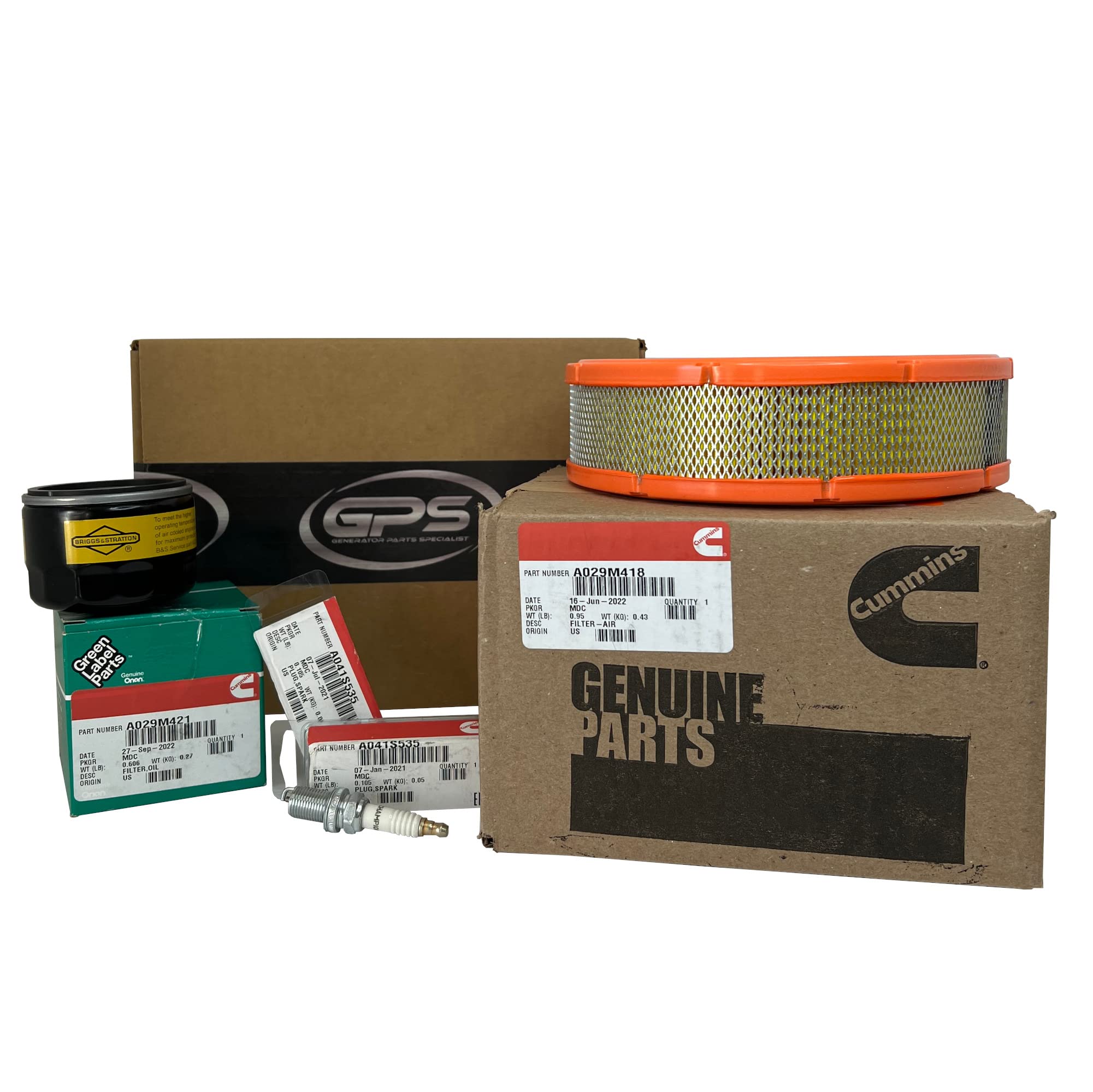 Cummins 20KW RS20AC & RS20A GSBB Standby Generator Tune Up Kit - GPS Generator Parts Specialist | Perfect for Home Backup Power & Emergency Use