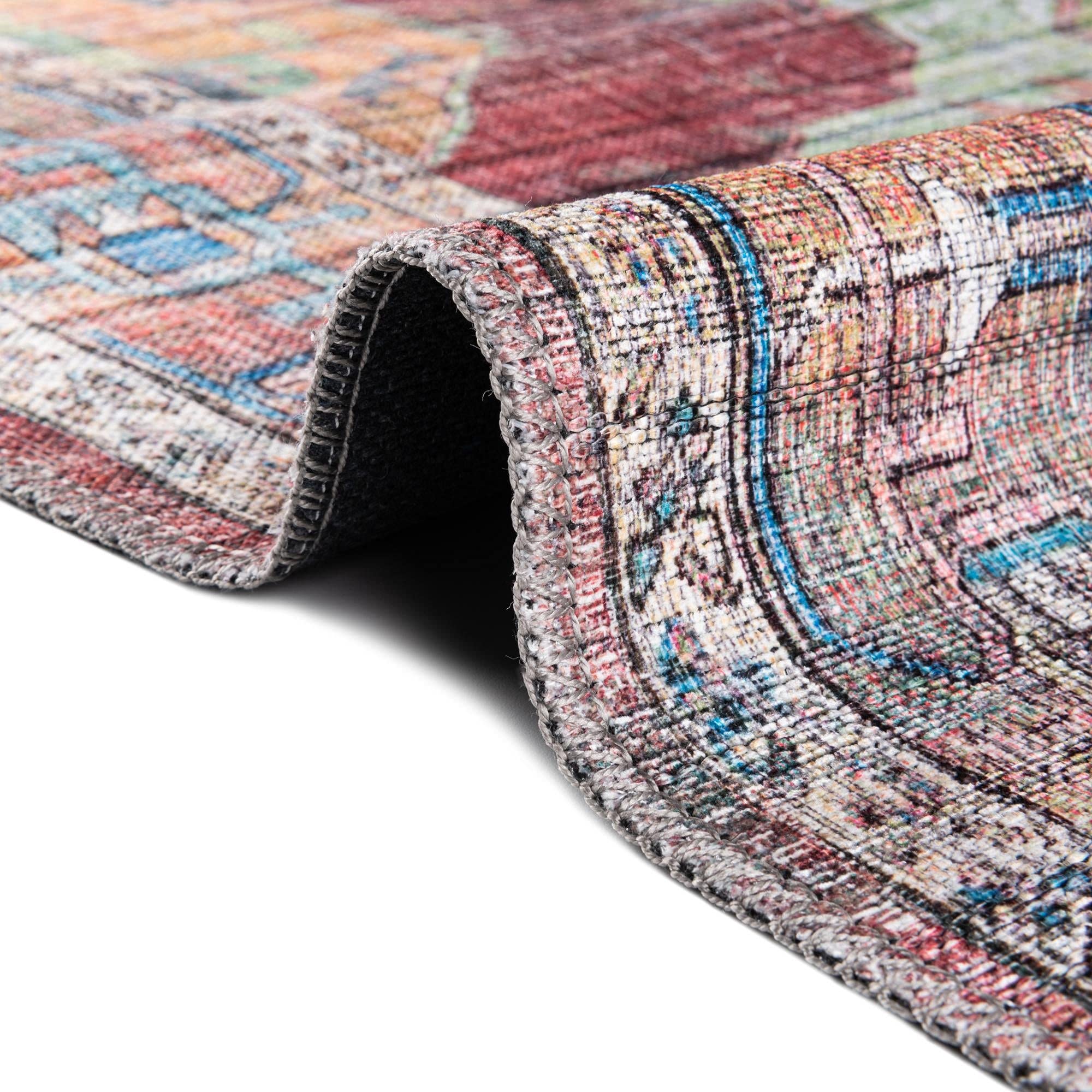 Washable Area Rug 10' x 13' - Low Pile Modern Carpet for Living Room & Dining Room | Durable Easy-Clean Floor Mat for High Traffic Areas & Open Concept Spaces - Maahru Collection by Rugs.com