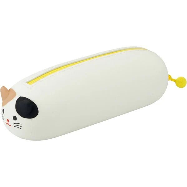 PuniLabo Nekorobi Pen Pouch BIG Case - Large Capacity Stationery Organizer for School, Office & Travel | Cute Cat Design by LIHIT LAB
