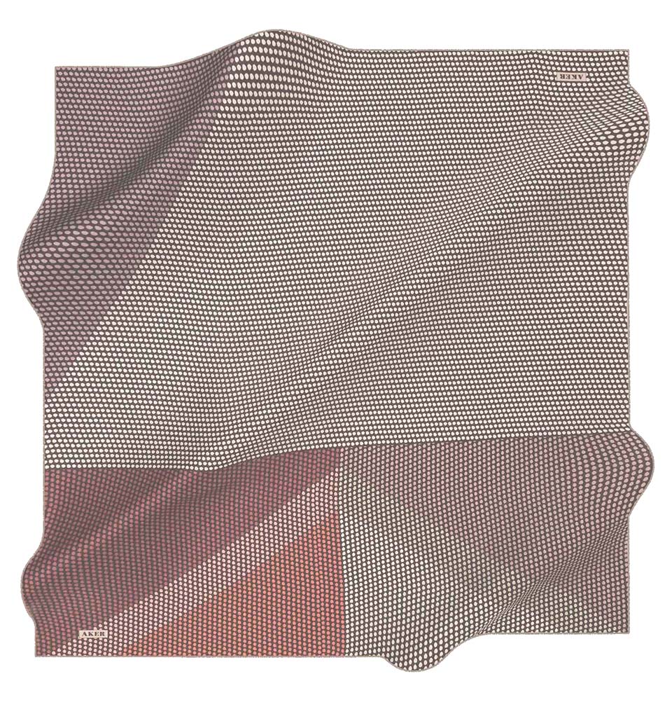 Aker Soft Silk Cotton Square Scarf with Floral Pattern #7944 461 - Elegant Fashion Accessory for Women, Perfect for Office, Party & Daily Outfits