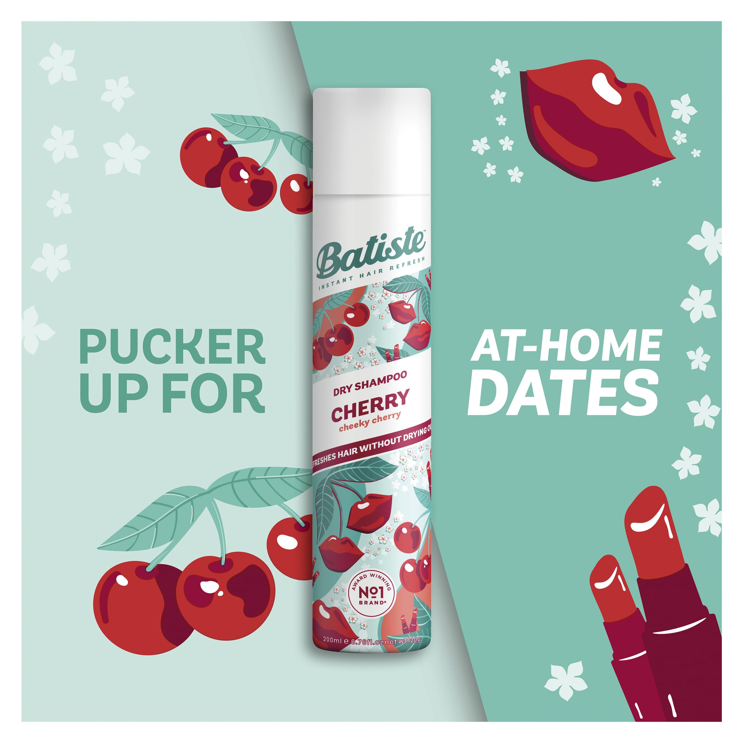 Batiste Dry Shampoo for Oily Hair - Cherry Scented Volumizing Spray (6.73 fl oz) | Quick Refresh Between Washes, Travel & Gym Essential for Fresh Hair