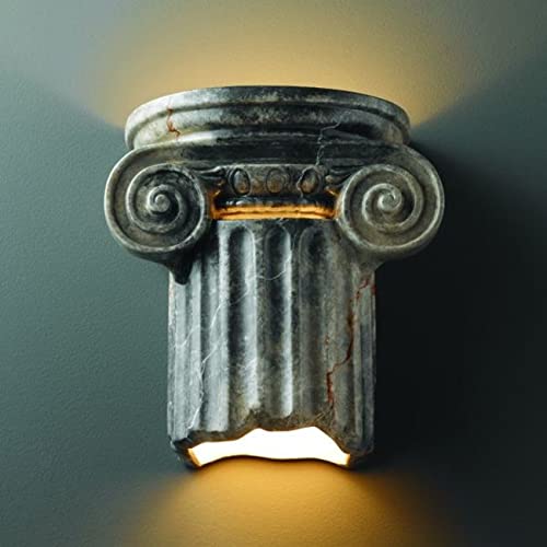 CER-4715-BIS White Ceramic Bisque Wall Sconce - Elegant Lighting Fixture for Living Room, Bedroom, or Hallway Decor