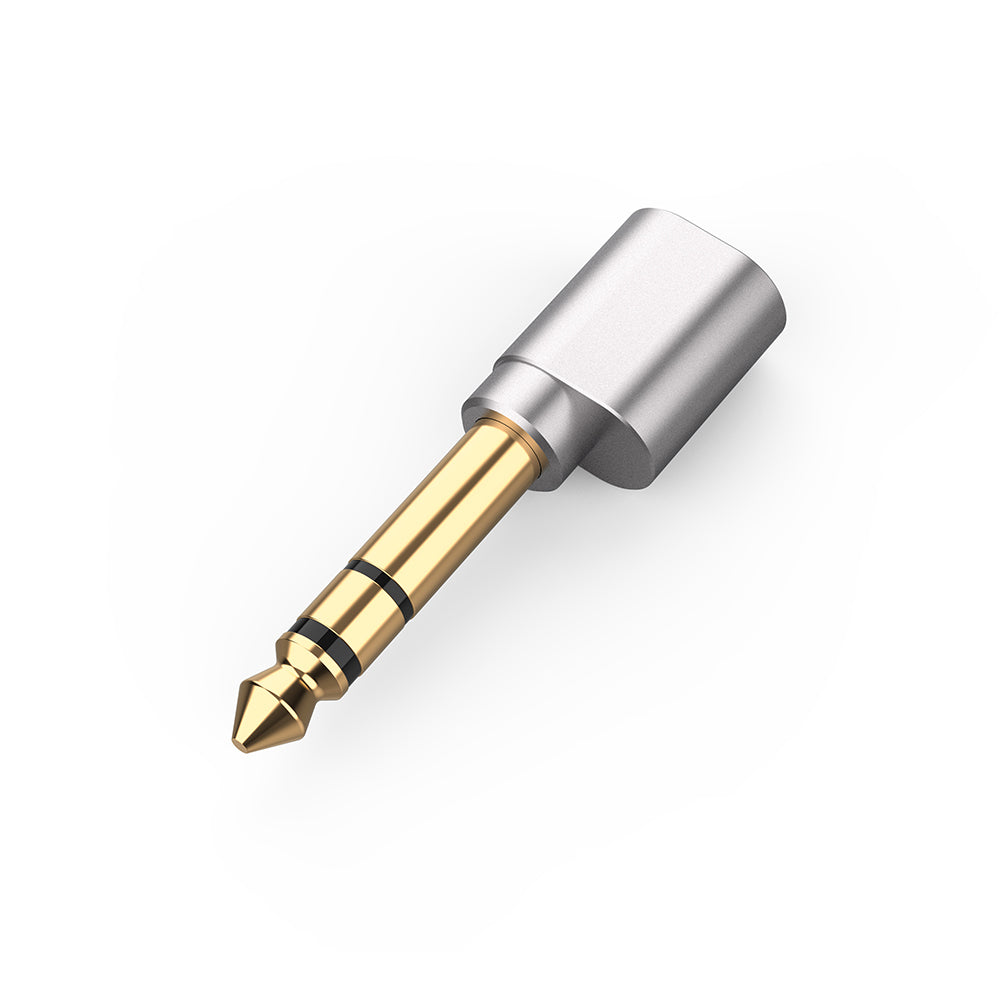 ddHiFi DJ65A(AL) 3.5mm Female to 6.35mm Male Audio Adapter - High-Quality Aluminum Connector for Headphones, Instruments & Studio Equipment - Perfect for DJ Mixers, Guitar Amps & Professional Audio Setups
