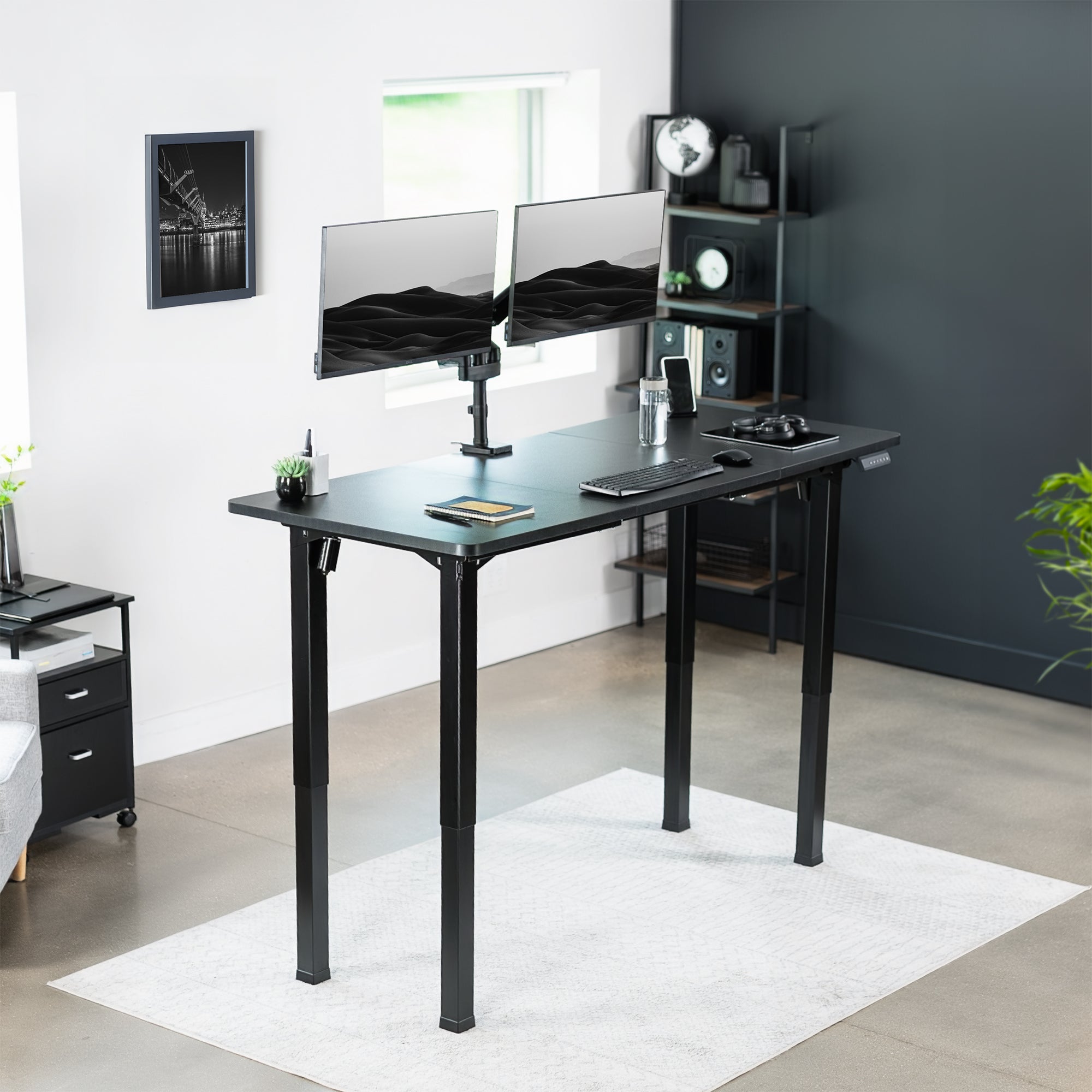 E4 Series 71 x 30 Inch Dual Motor Electric Standing Desk with 4 Legs - Perfect for Home Office, Gaming Setup & Workspace Ergonomics