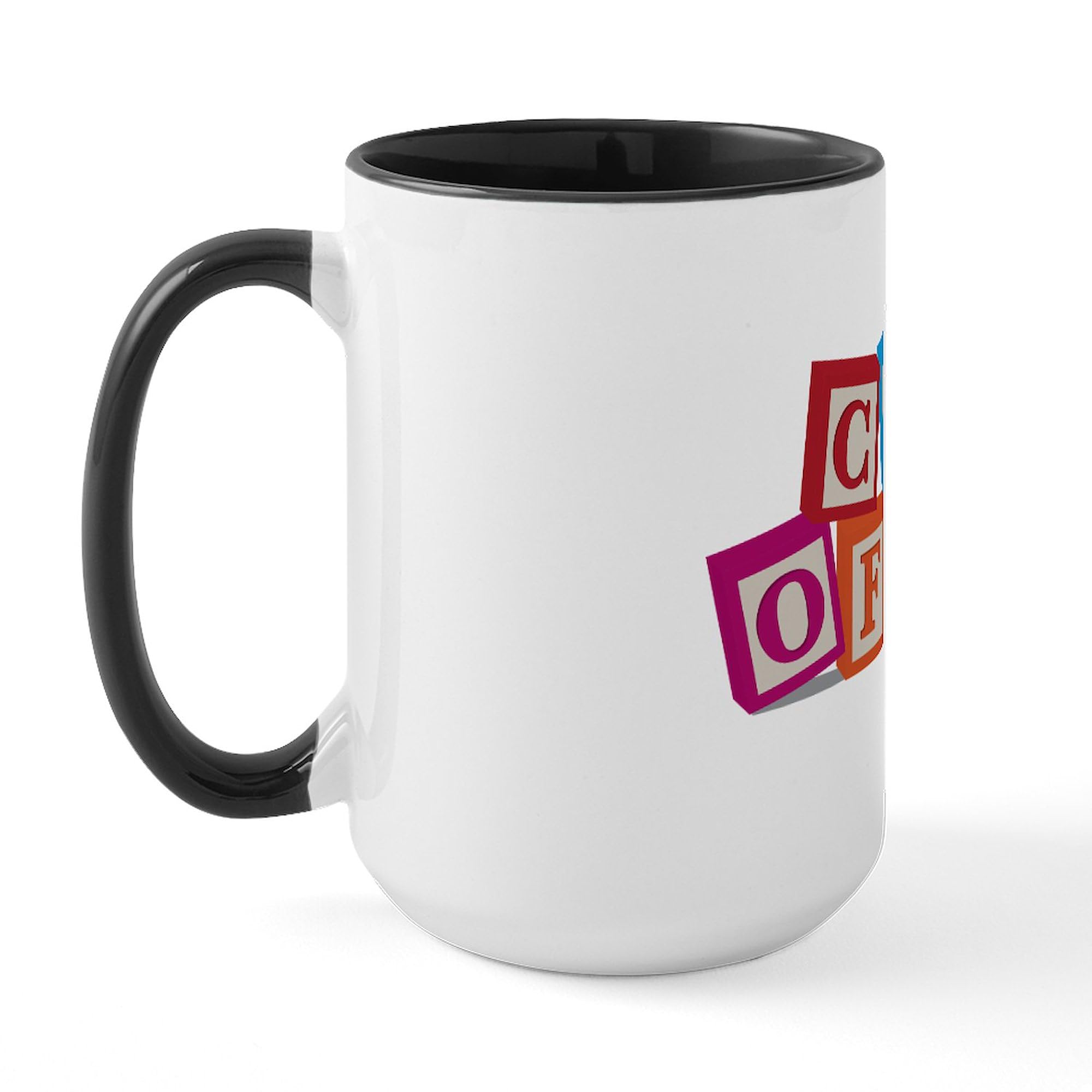 Class Of 2030 Ceramic Coffee Mug - 15 oz (444 ml) Large Insulated Tea Cup with Blocks Design - Perfect for Graduation Gifts, Office Use & Hot Beverage Lovers