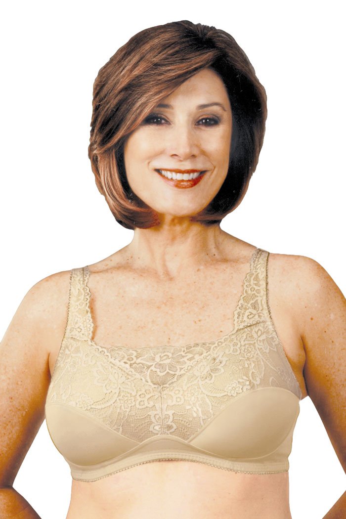 Post Mastectomy Romantic Camisole Bra - Soft Comfortable Lace Support for Breast Cancer Survivors - Perfect for Everyday Wear, Recovery & Special Occasions