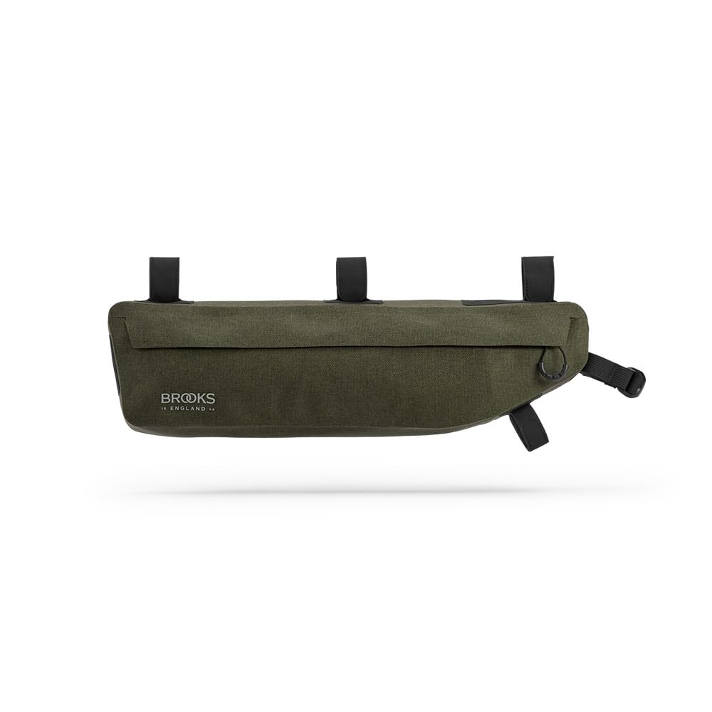 Brooks England Scape Frame Bag - Waterproof Cycling & Gravel Bike Bag for Men & Women - Mud Green One Size - Perfect for Commuting, Bikepacking & Outdoor Adventures