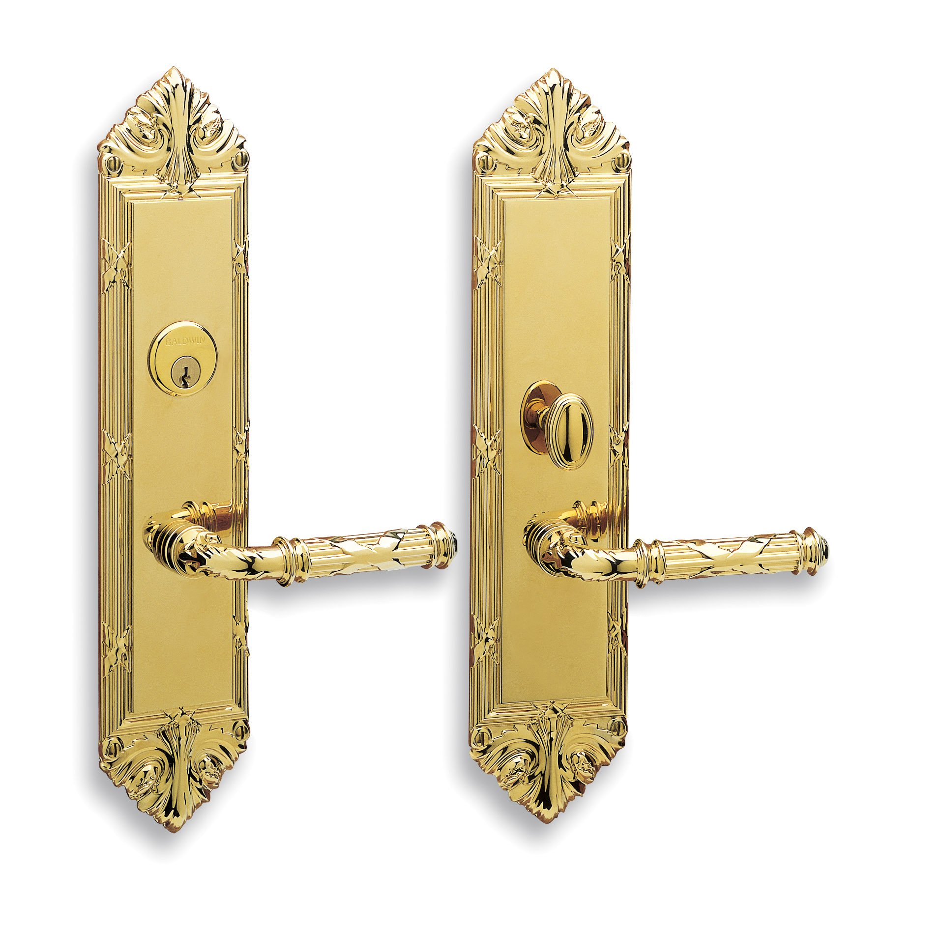 Baldwin Hardware 6962.003.FD Fenwick Lever Entrance Front Door Handle Set - Modern Matte Black Finish for Home & Office Security (Ideal for Main Entry Doors & Commercial Buildings)