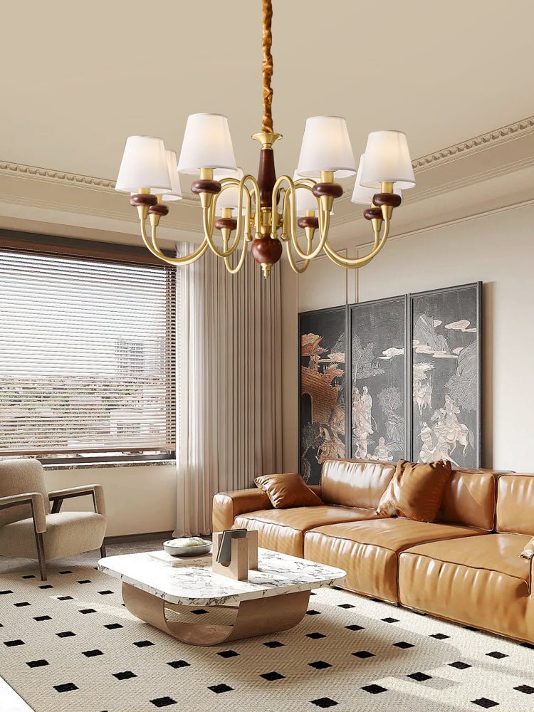 Elegant Crystal Chandelier - Modern Ceiling Light Fixture for Dining Room, Living Room & Bedroom | Perfect for Home Decor & Wedding Venues
