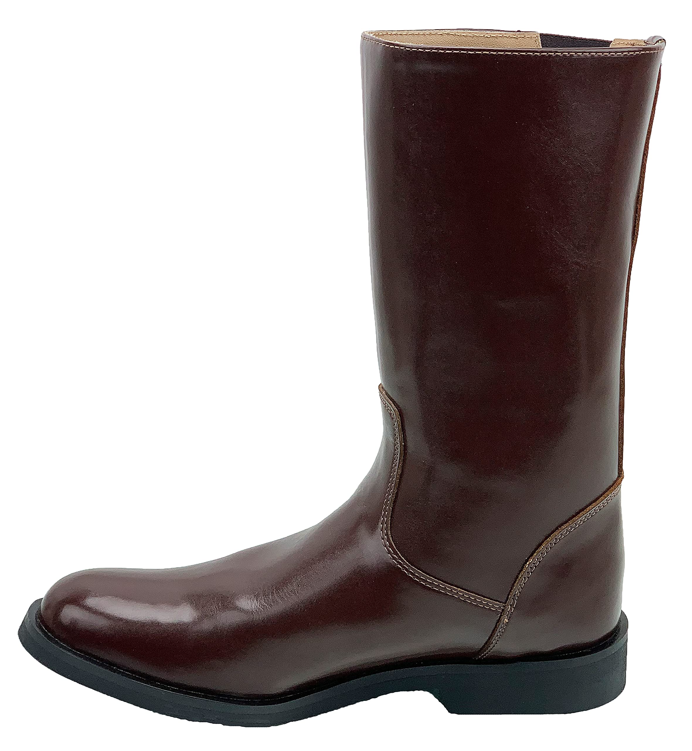 Men's ATLAS Mid Calf Leather Boots - Waterproof Work Boots for Outdoor Hiking & Casual Wear - Durable Comfortable Leather Boots for Men
