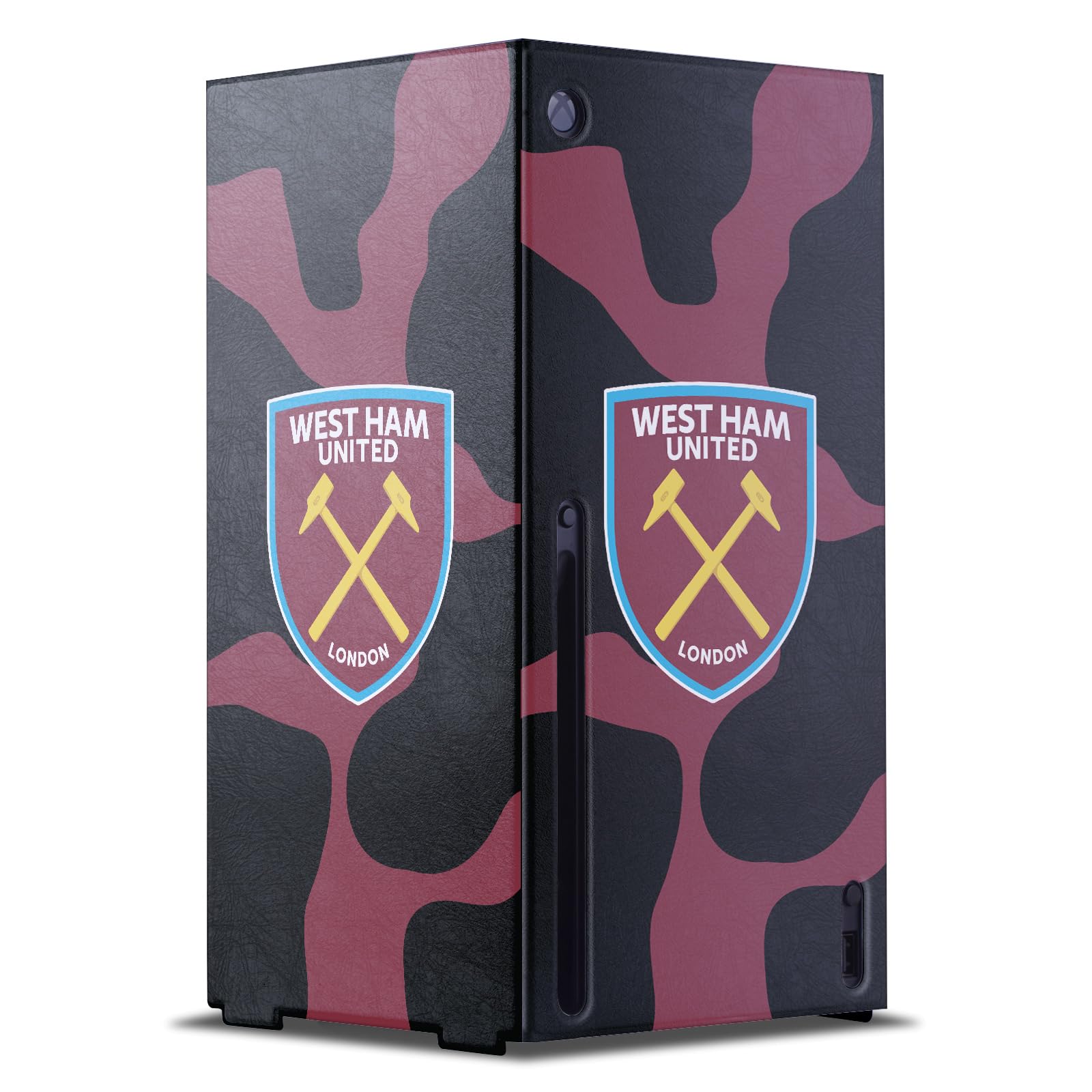 Head Case Designs Officially Licensed West Ham United FC Cow Print Art Xbox Series X Console Wrap Cover - Perfect for Gaming Sessions & Home Decor