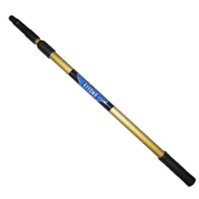 Ettore 2-Section Telescopic Extension Pole for Painting, Cleaning & Window Washing - Lightweight Aluminum Adjustable Pole for Home & Professional Use