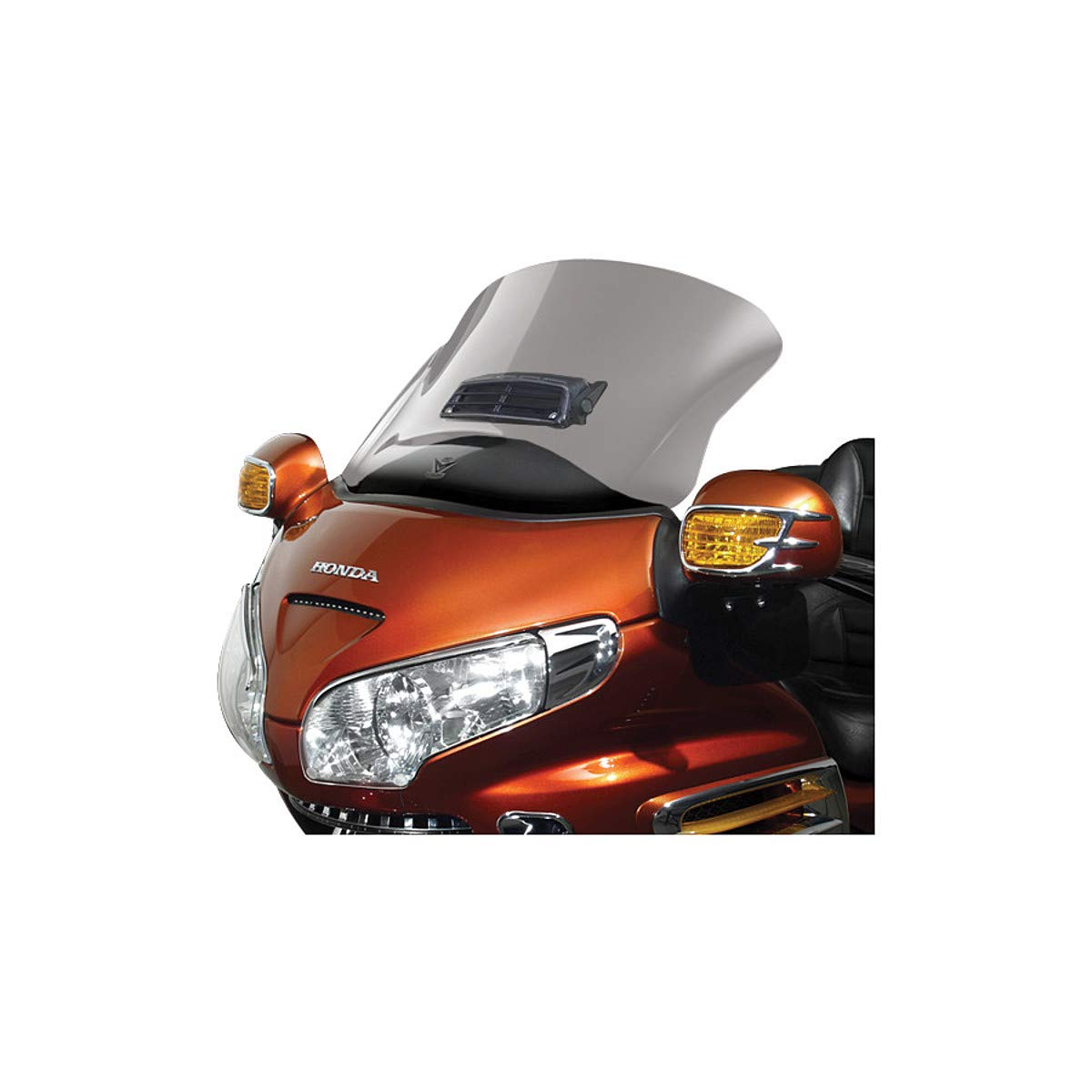 National Cycle Vstream Windscreen with Vent Cutout - Clear Motorcycle Windshield for 2001-2005 Honda Goldwing GL1800 - Reduces Wind Noise & Fatigue on Long Rides