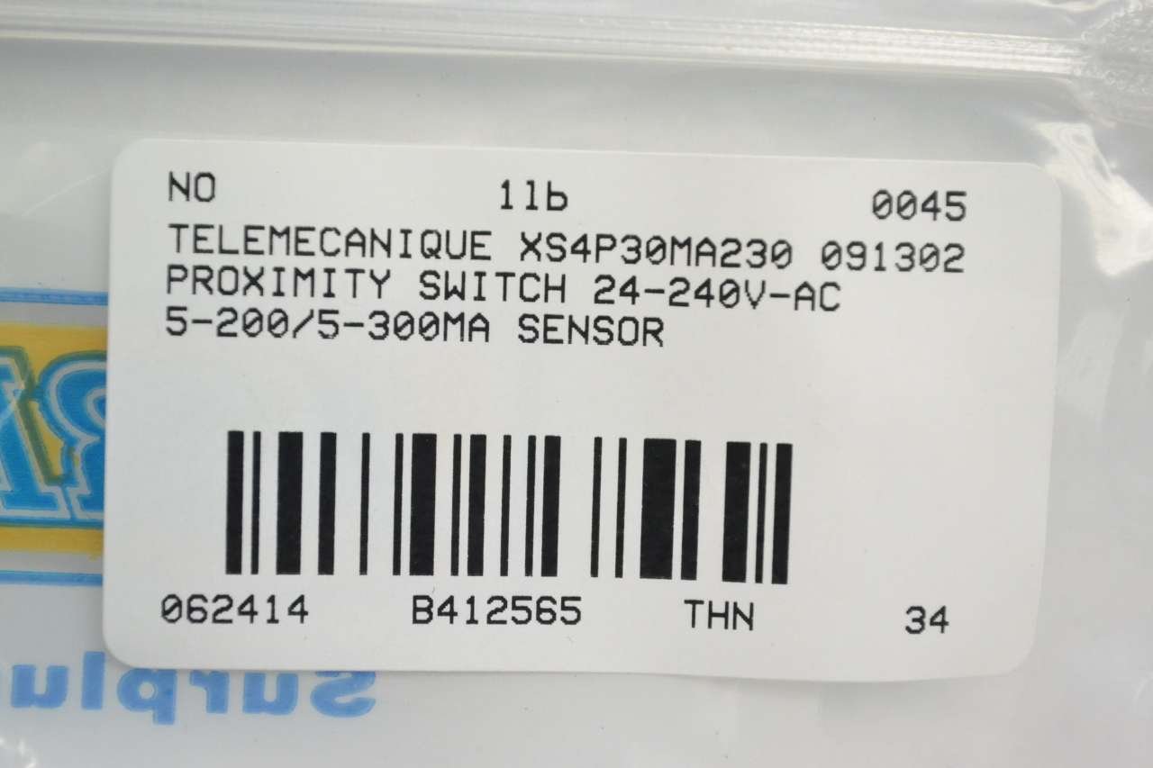 Inductive Proximity Sensor 240V AC 300mA XS Series - Perfect for Industrial Automation, Conveyor Systems & Machine Safety Applications