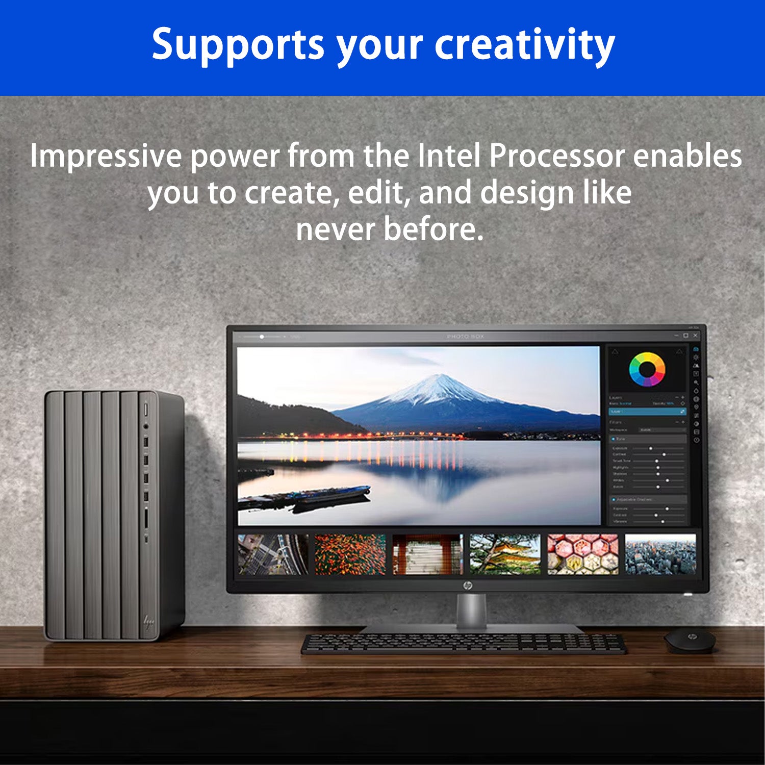 HP Envy Tower Desktop - Intel Core i7, 8GB RAM, NVIDIA GeForce RTX 3050, 512GB SSD, Windows 11 Home (Black) | Powerful Gaming & Workstation PC for Home Office, Streaming & Content Creation