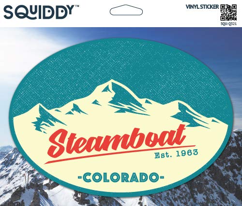 Squiddy Steamboat Colorado Vinyl Sticker Decal - 3