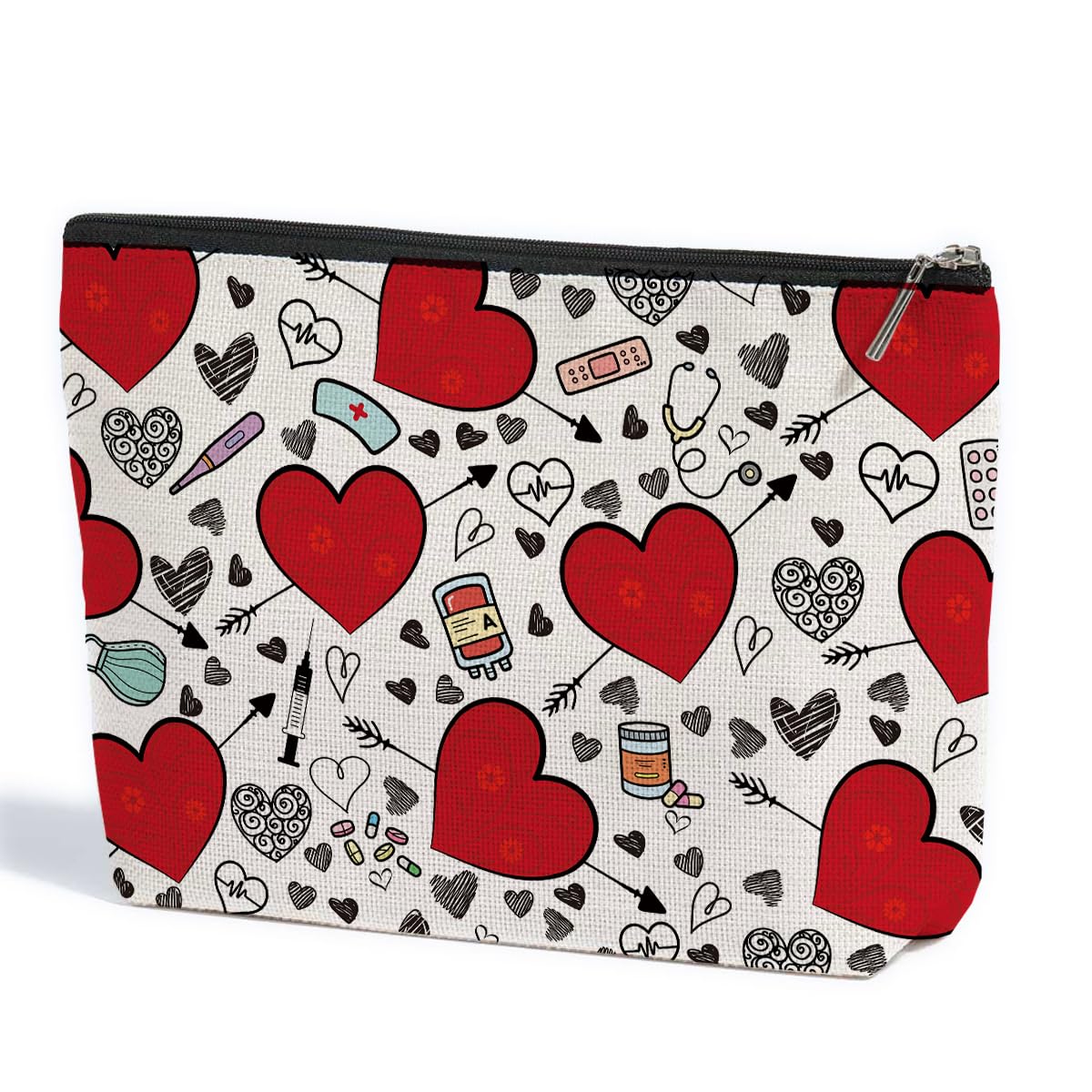 Nurse Gifts Makeup Bag - Stylish Nursing Accessories for Work, Nurse Week Appreciation, Graduation, Birthday, Christmas & Nurse Day - Perfect for Women, Best Friends & Coworkers - Ideal for Daily Use, Travel & Hospital Shifts