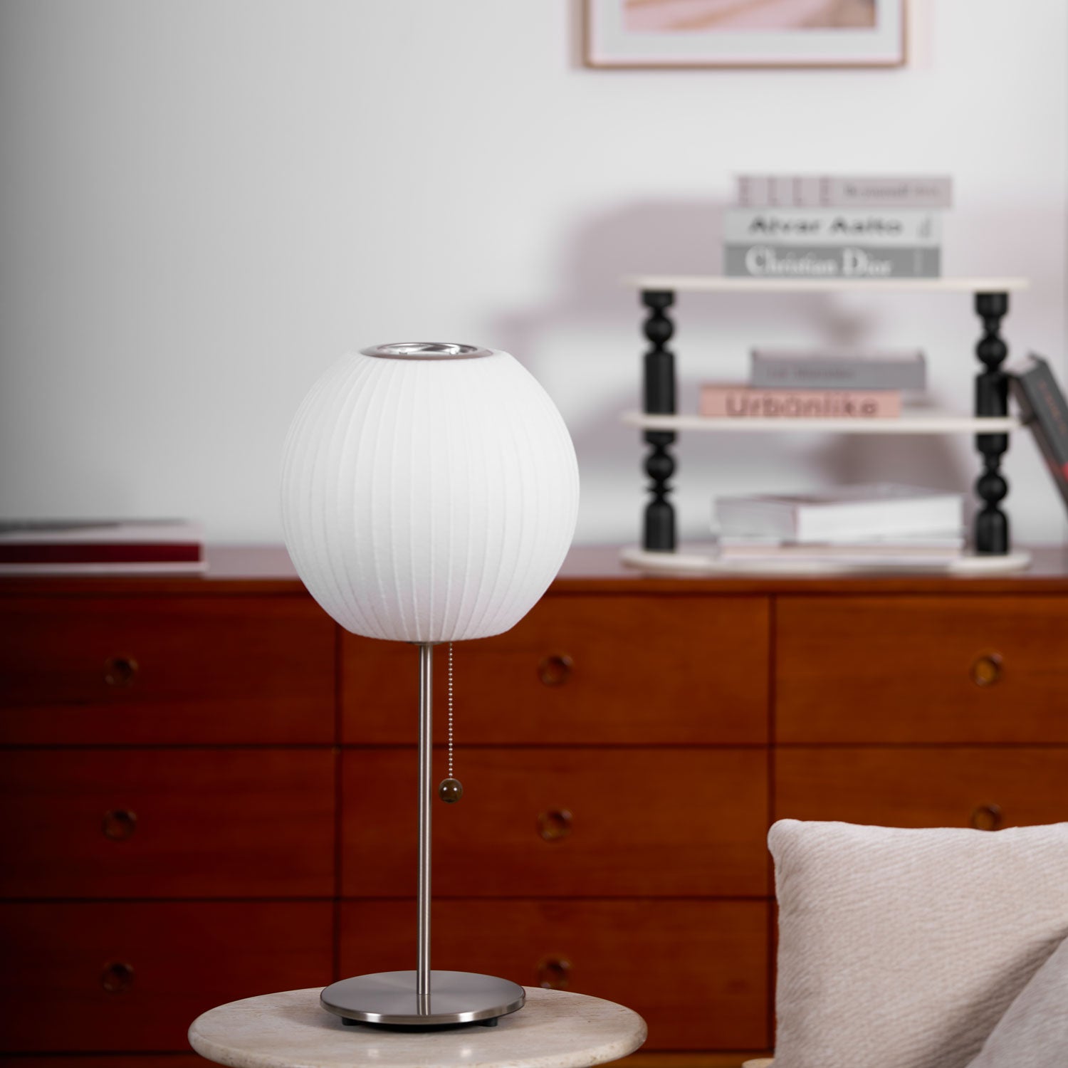 Nelson Table Lamp - Mid Century Modern LED Desk Lamp for Home & Office - Perfect for Living Room, Bedroom, or Study Lighting