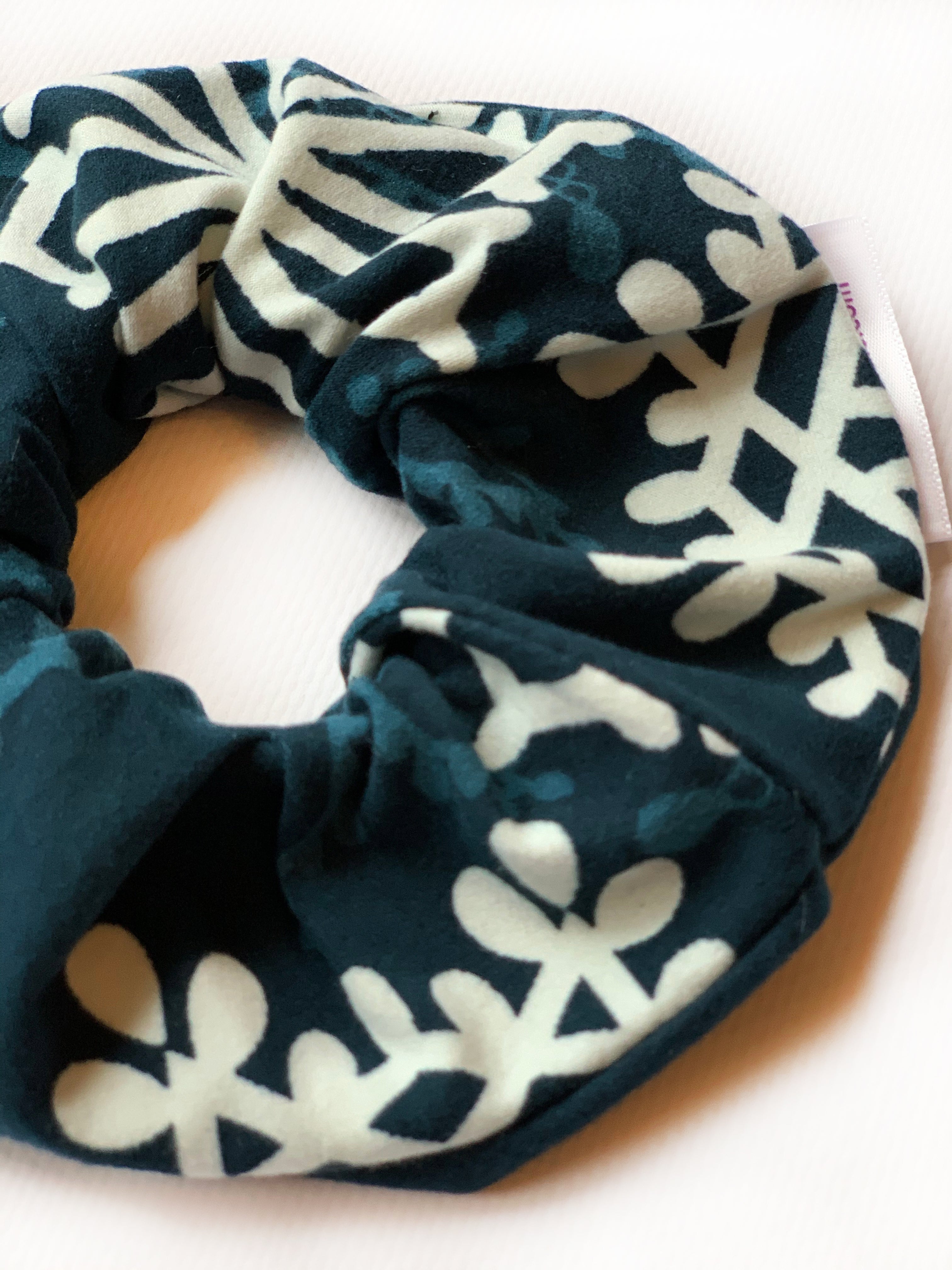 Snowflake Shiver Scrunchie Hair Tie - Winter Hair Accessories for Women & Girls - Perfect for Christmas, Holiday Parties & Cold Weather Fashion