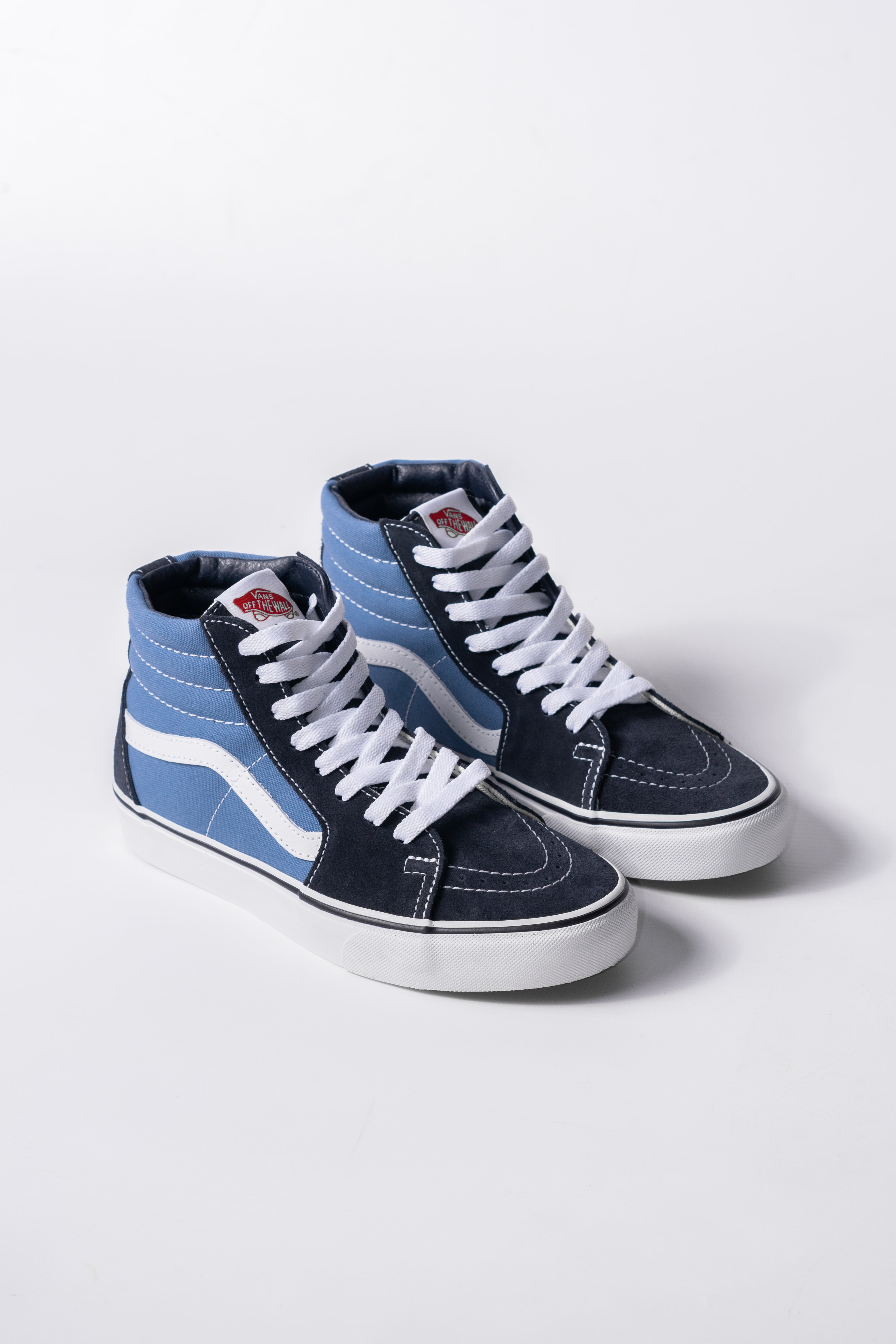 Vans Sk8-Hi Classic Navy Blue Skate Shoes for Men & Women - High-Top Sneakers for Skateboarding, Casual Wear & Street Style
