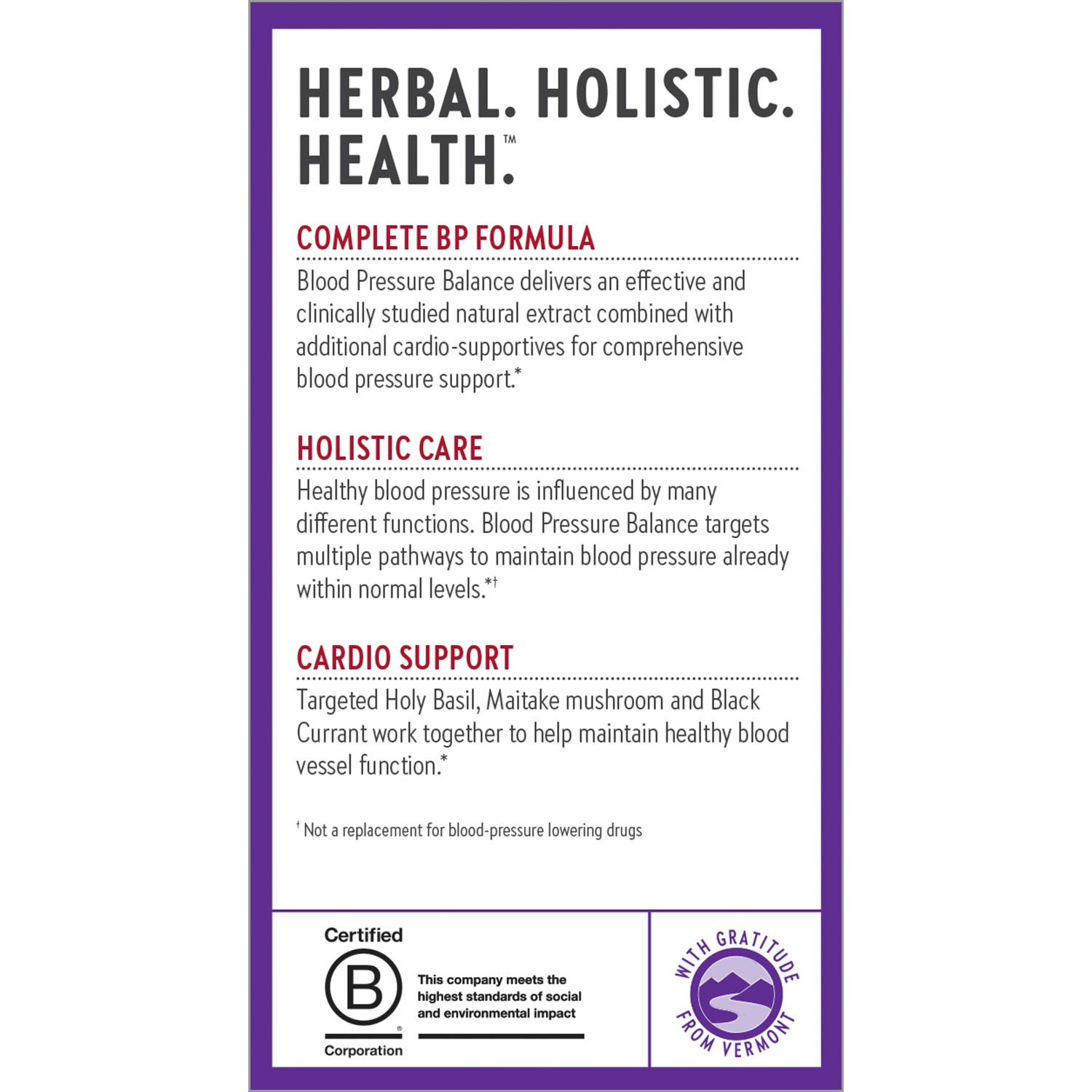 New Chapter Blood Pressure Supplement - Organic, Vegan, Non-GMO with Grapeseed & Black Currant for Healthy Circulation - 60 Capsules - Supports Heart Health for Active Lifestyles