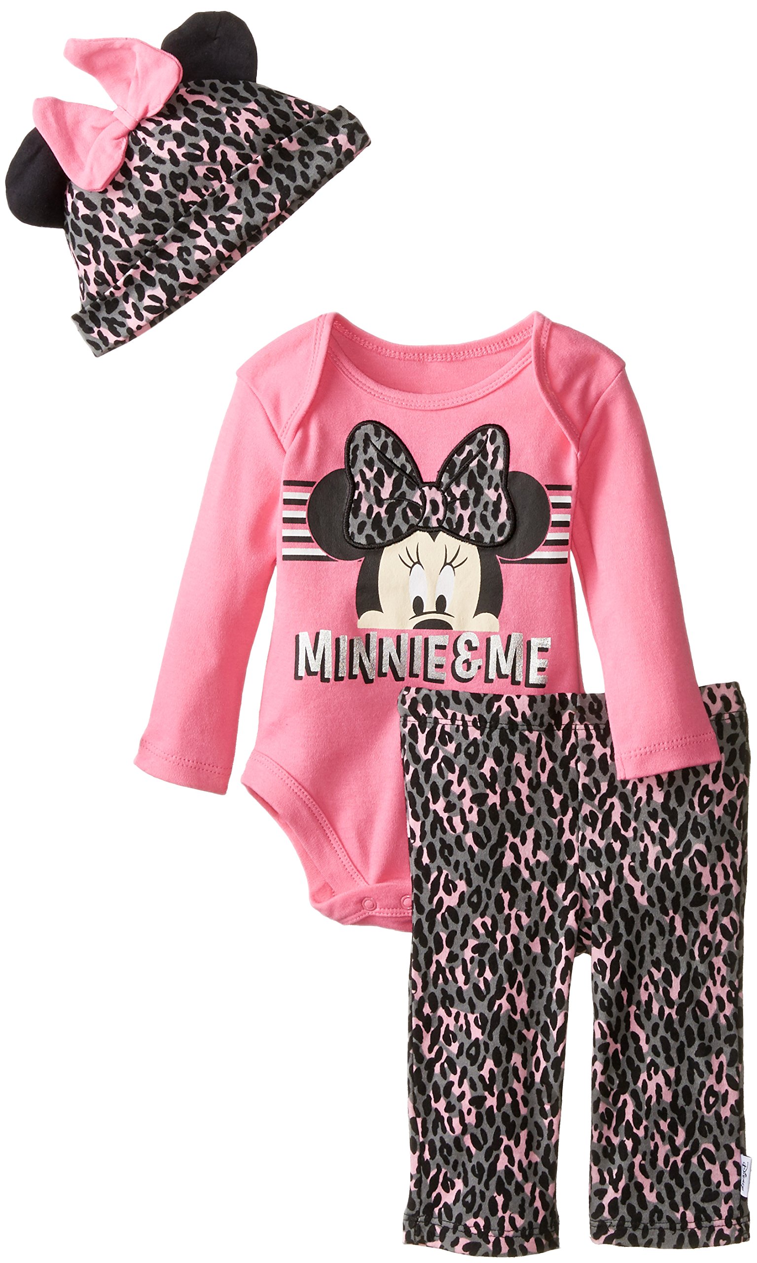 Disney Baby Girls' 3-Piece Minnie Set for Playtime & Outings