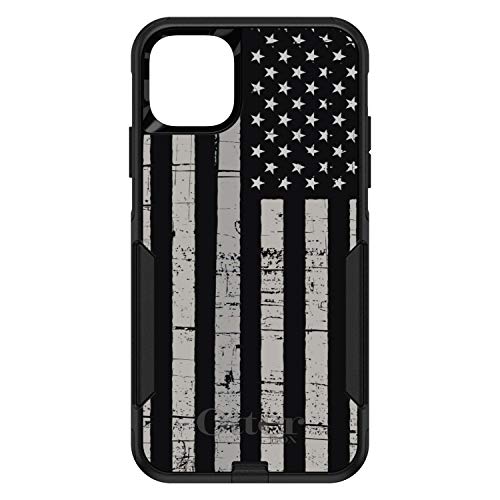 Black Grey US Flag United States On Black Case