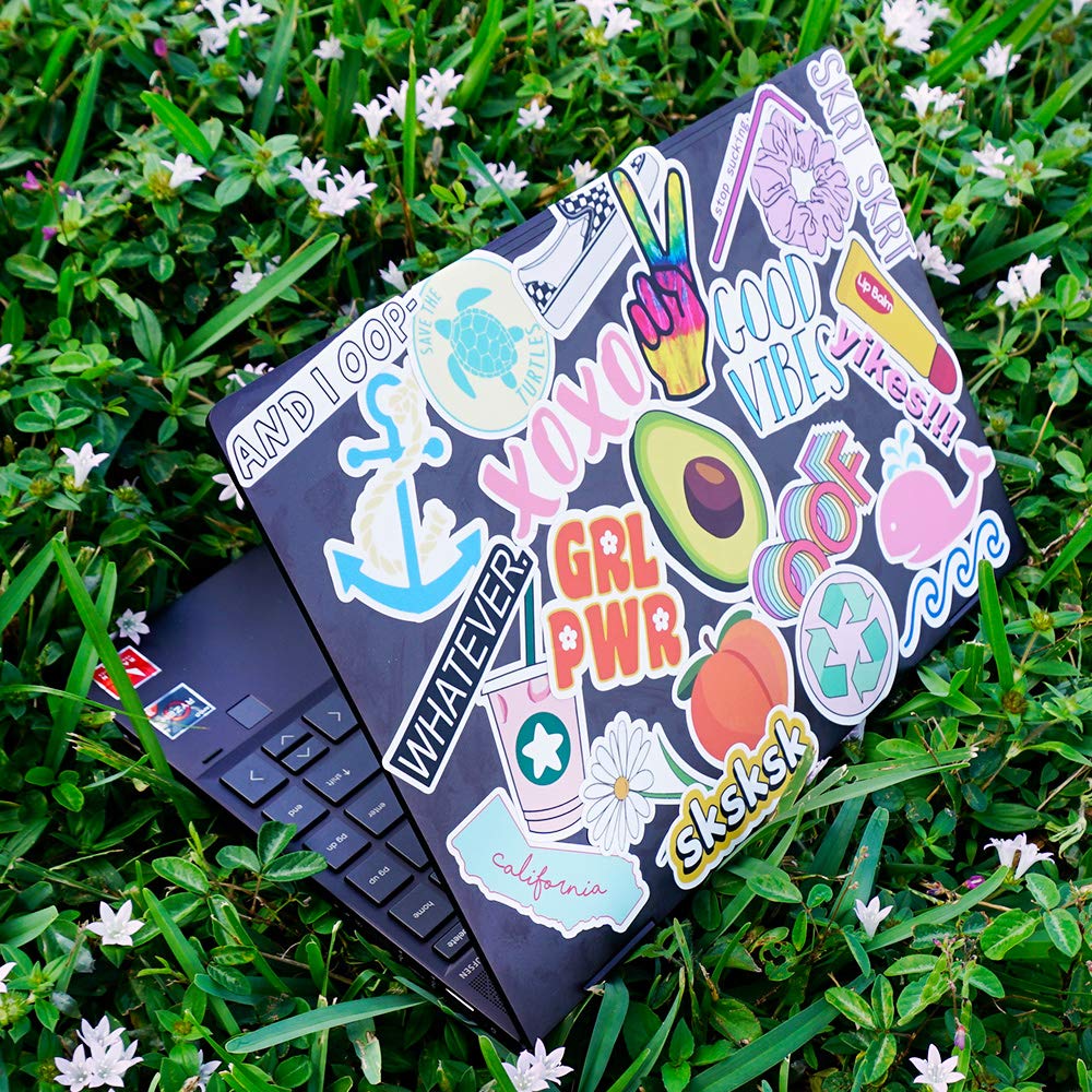 Eco-Friendly Nature Lover VSCO Girl Stickers - 10 Pack Decals for Water Bottles & Laptops - Climate Change Activist Support - Perfect for School, Office & Sustainable Lifestyle Accessories
