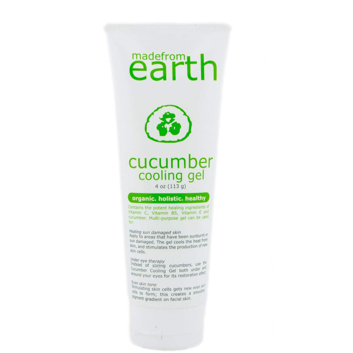 Organic Cucumber Cooling Gel with Vitamin C & Aloe Vera - Hydrating Face Mask for Sunburn Relief & Skin Soothing - Perfect for Post-Workout, Spa Days & Summer Skincare