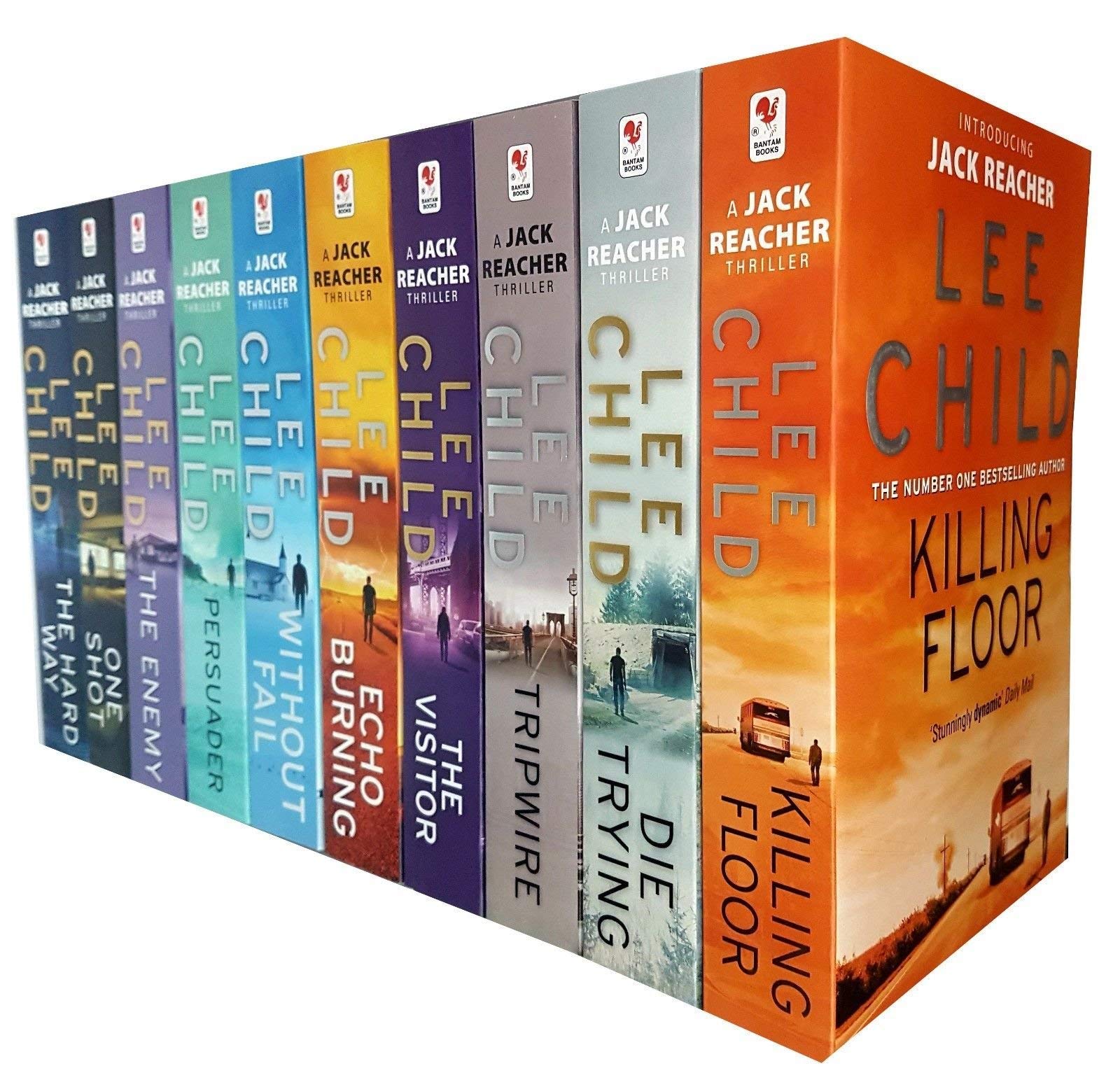 Lee Child Jack Reacher Series Books 1-10 Complete Set - Best Crime Thriller Novels for Adults | Perfect for Travel Reading & Book Club Discussions