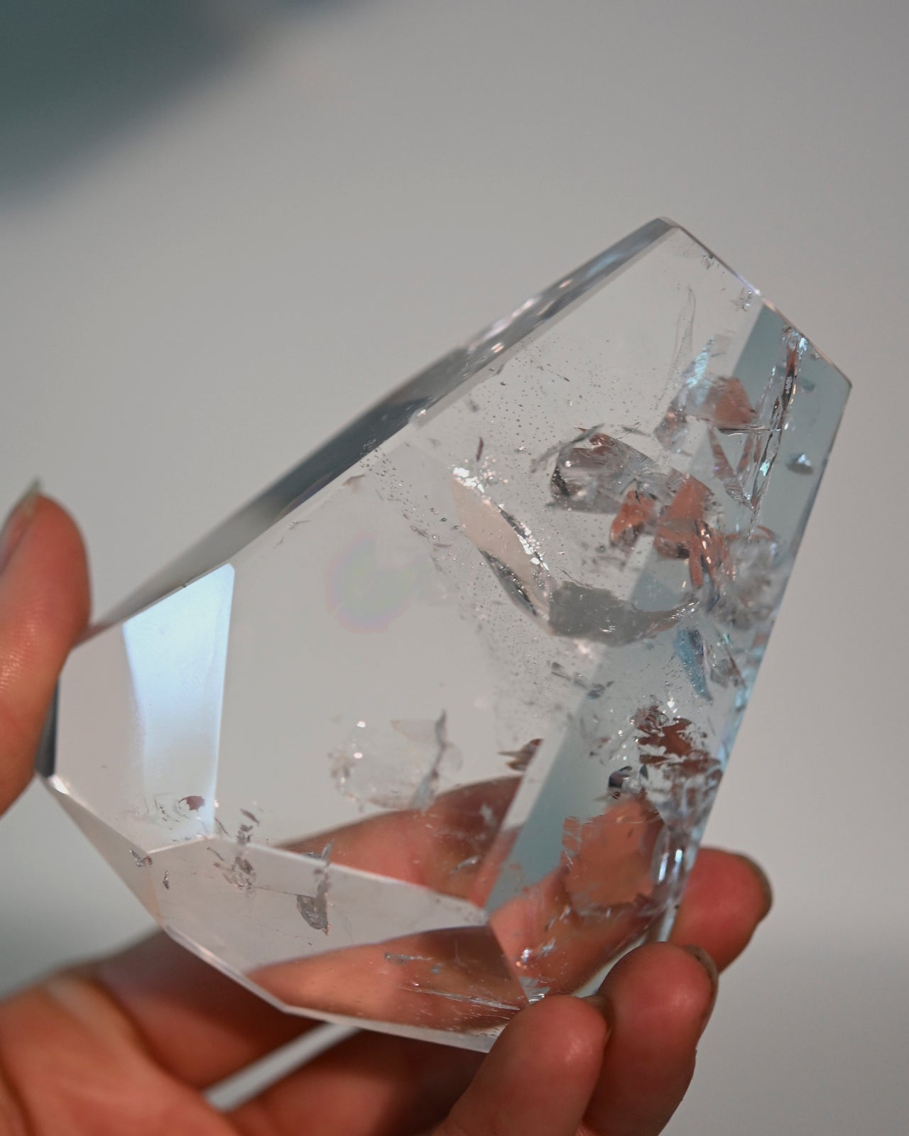 4 Inch Clear Quartz Geometric Crystal - Perfect for Meditation, Home Decor & Healing | Natural Stone for Energy Work & Spiritual Gifts
