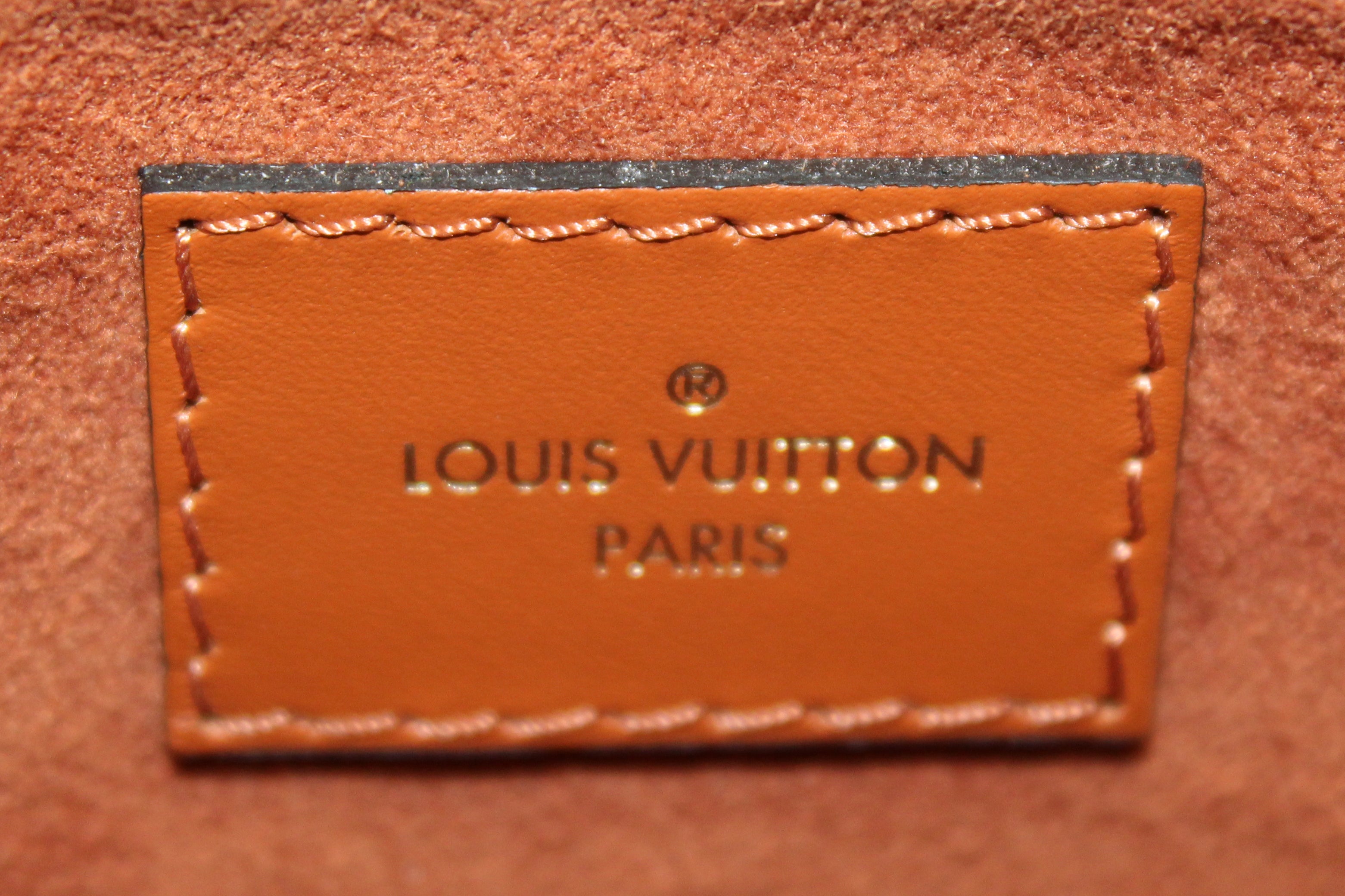 Authentic Louis Vuitton Monogram Flower Tote Bag - Luxury Caramel Leather Shoulder Bag for Women, Perfect for Work, Travel & Everyday Use