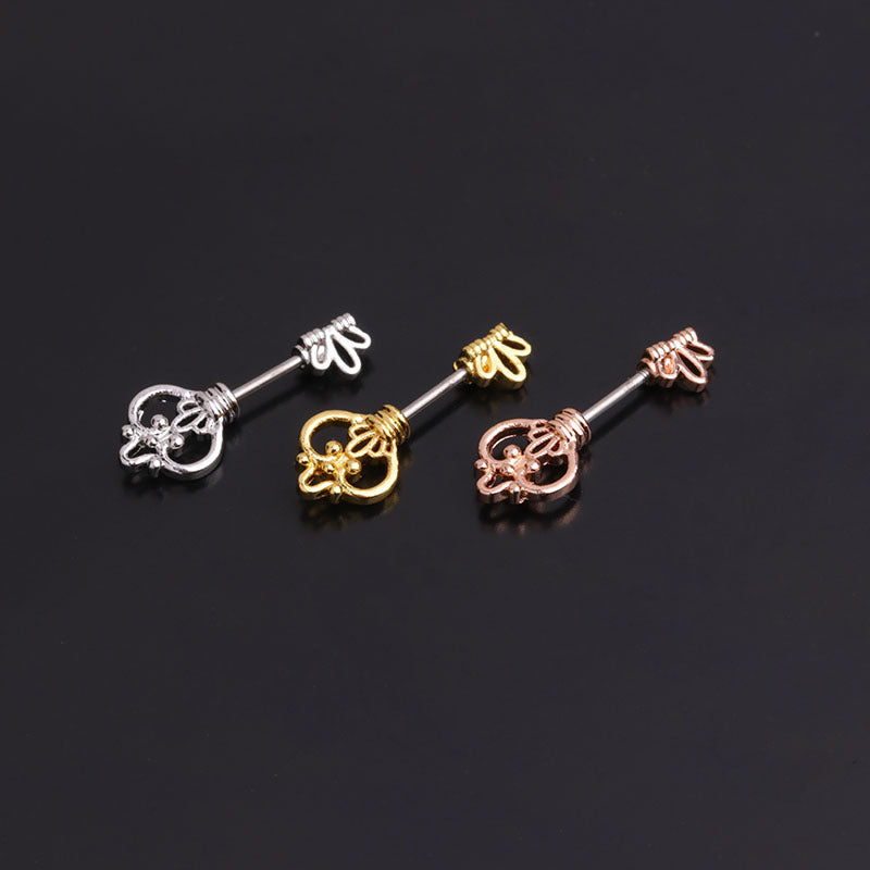 20G Surgical Steel Thunder Bolt Dangle Conch Earring Piercing Jewelry for Women - Trendy Cartilage Hoop Earrings for Helix, Tragus & Conch Piercing | Perfect for Everyday Wear & Special Occasions